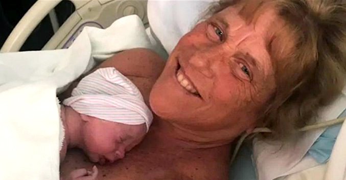 Barbara Higgins and her newborn baby Jack. │Source: twitter.com/nbcbayarea