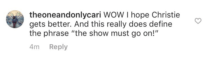Fan's comment on the post updated by the official page of "DWTS." | Source: Instagram: dancingabc
