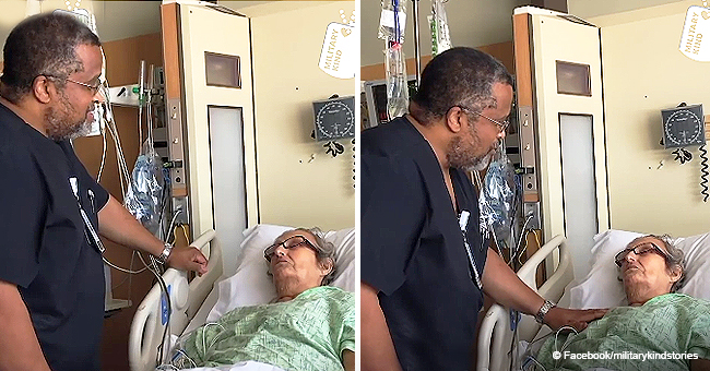 Air Force Veteran Nurse Holds Back Tears as He Sings Tender Song to Terminal Patient in Viral Video