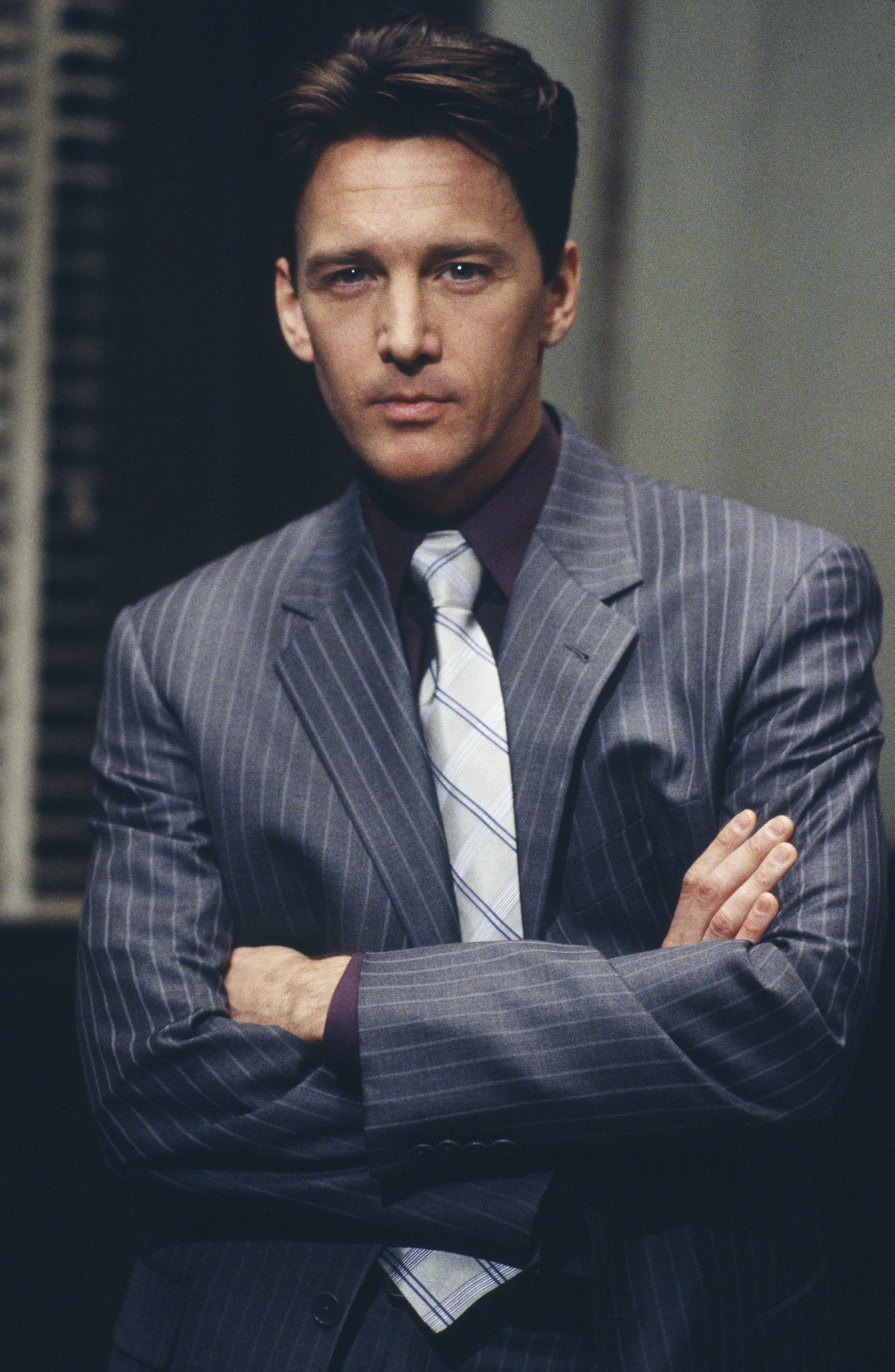 Andrew McCarthy photographed as Randolph Morrow for "Law & Order: Special Victims Unit" in 2000. | Source: Getty Images