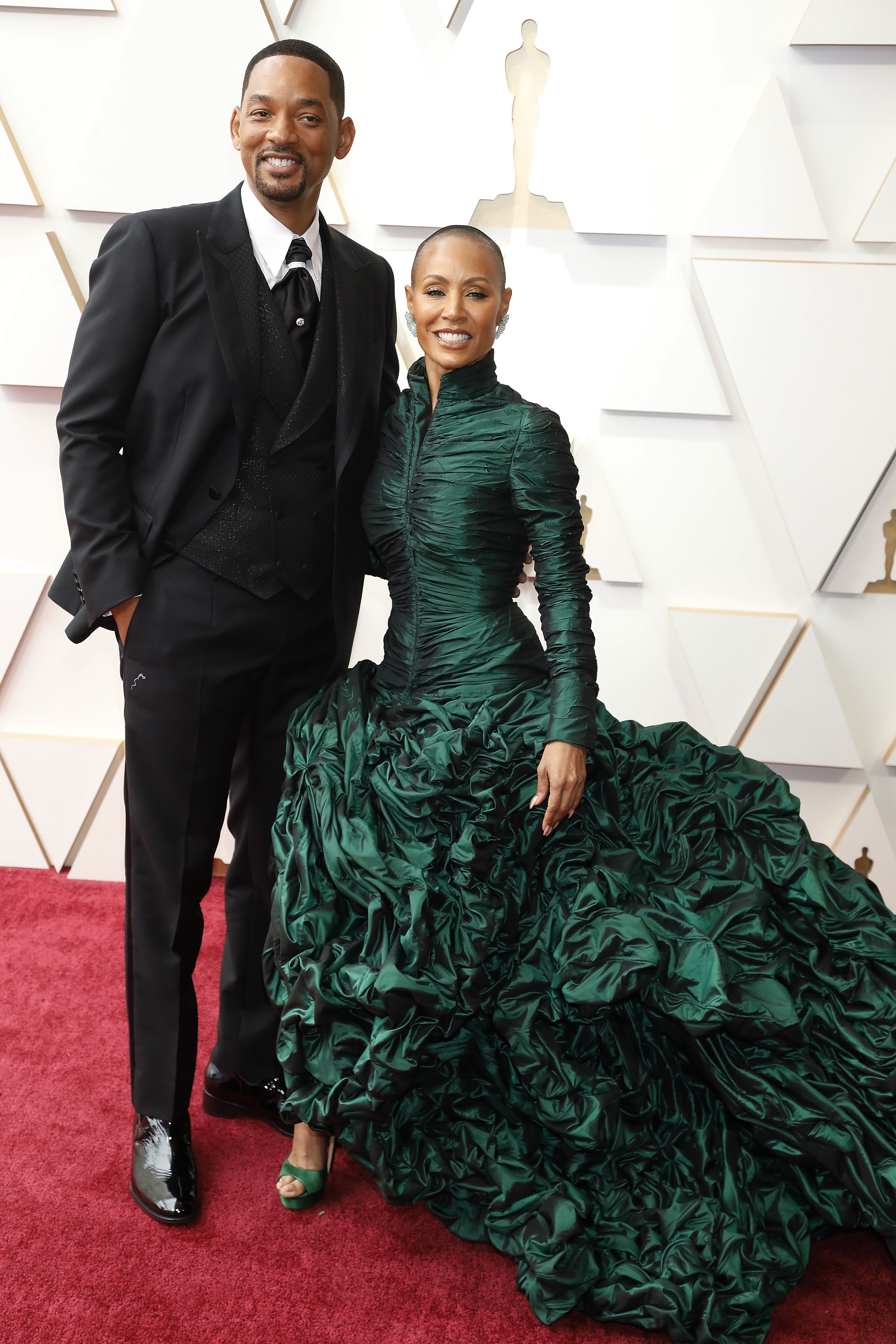 Will Smith, Jada Pinkett Smith arrives on the red carpet outside the Dolby Theater for the 94th Academy Awards in Los Angeles | Source: Getty Images