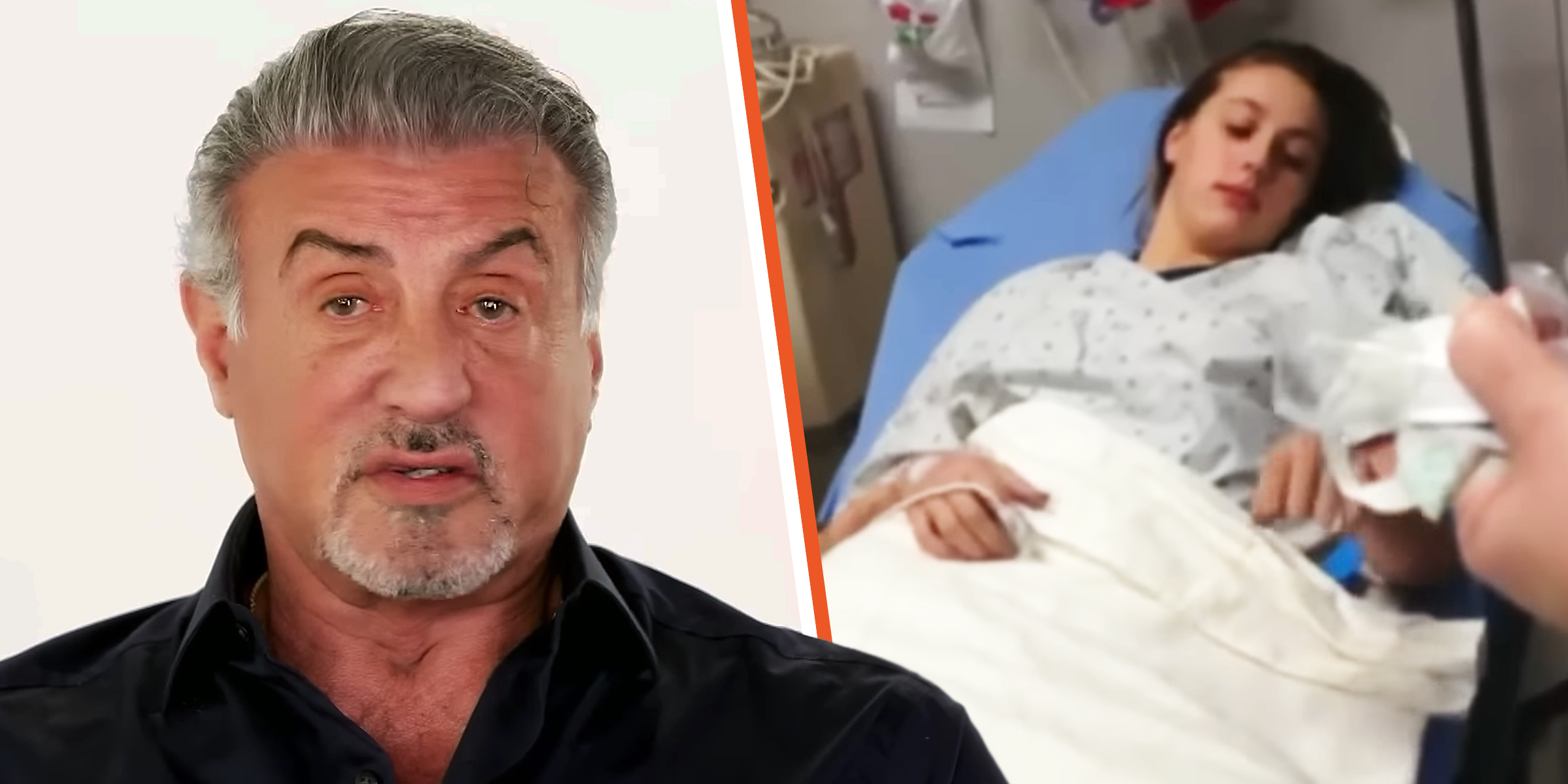 Sylvester Stallone | Sophia Stallone | Source: youtube.com/AccessHollywood