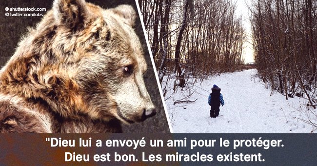 'J'ai été aidé par un ours': Le petit garçon de 3 ans perdu dans les bois pendant deux jours a été retrouvé