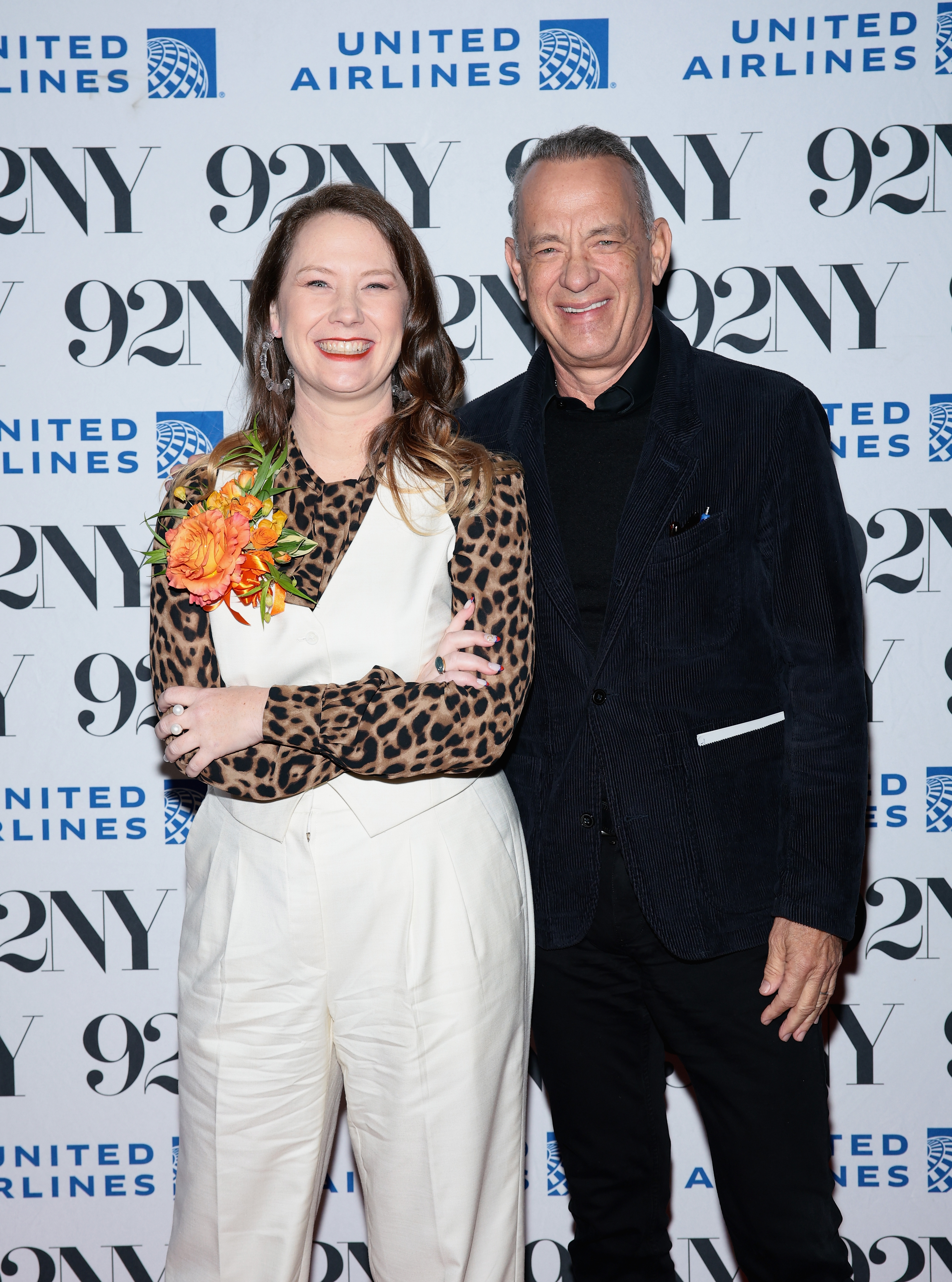Elizabeth and Tom Hanks Discuss Her New Book "The 10: A Memoir Of Family And The Open Road" on April 8, 2025, in New York City. | Source: Getty Images