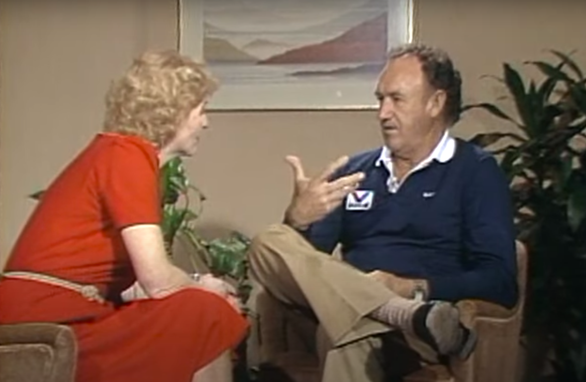 Leta Powell Drake interviewing Gene Hackman about his then-latest film, posted on August 7, 2017. | Source: YouTube/Nebraska State Historical Society