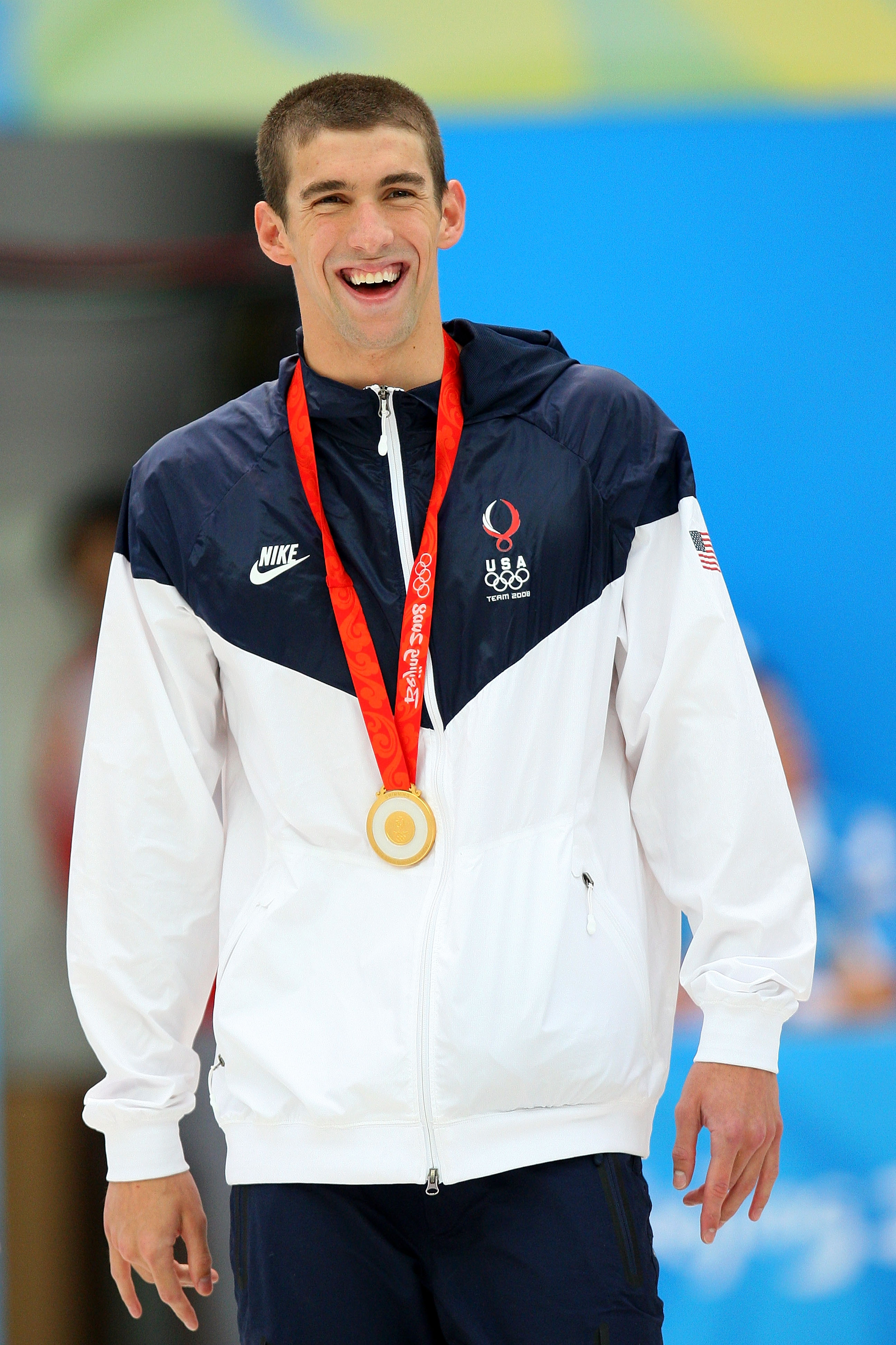 Michael Phelps during the Beijing 2008 Olympic Games on August 15, 2008, in Beijing, China. | Source: Getty Images