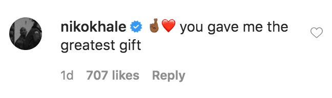 Niko Khale commented on a video of Keyshia Cole presenting him with a custom made cake on Father's Day | Source: Instagram.com/keyshiacole