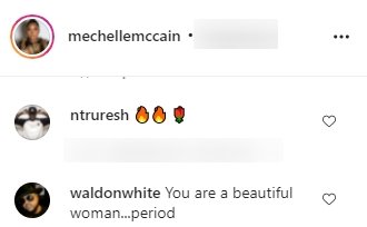 Fans' comments under Mechelle McCain's post. | Photo: Instagram/@mechellemccain