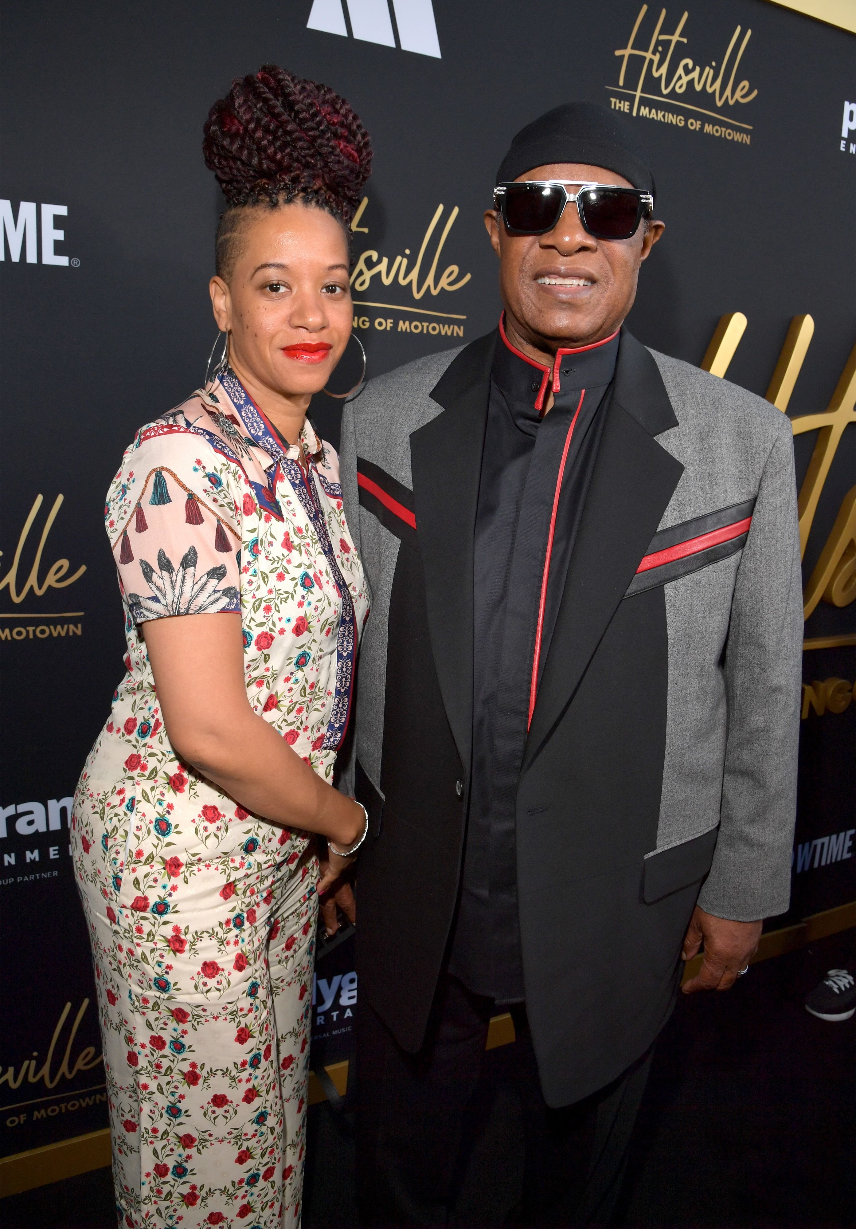 Tomeeka Robyn Bracy and Stevie Wonder at the premiere of "Hitsville: The Making Of Motown" in 2019 in Los Angeles, California | Source: Getty Images