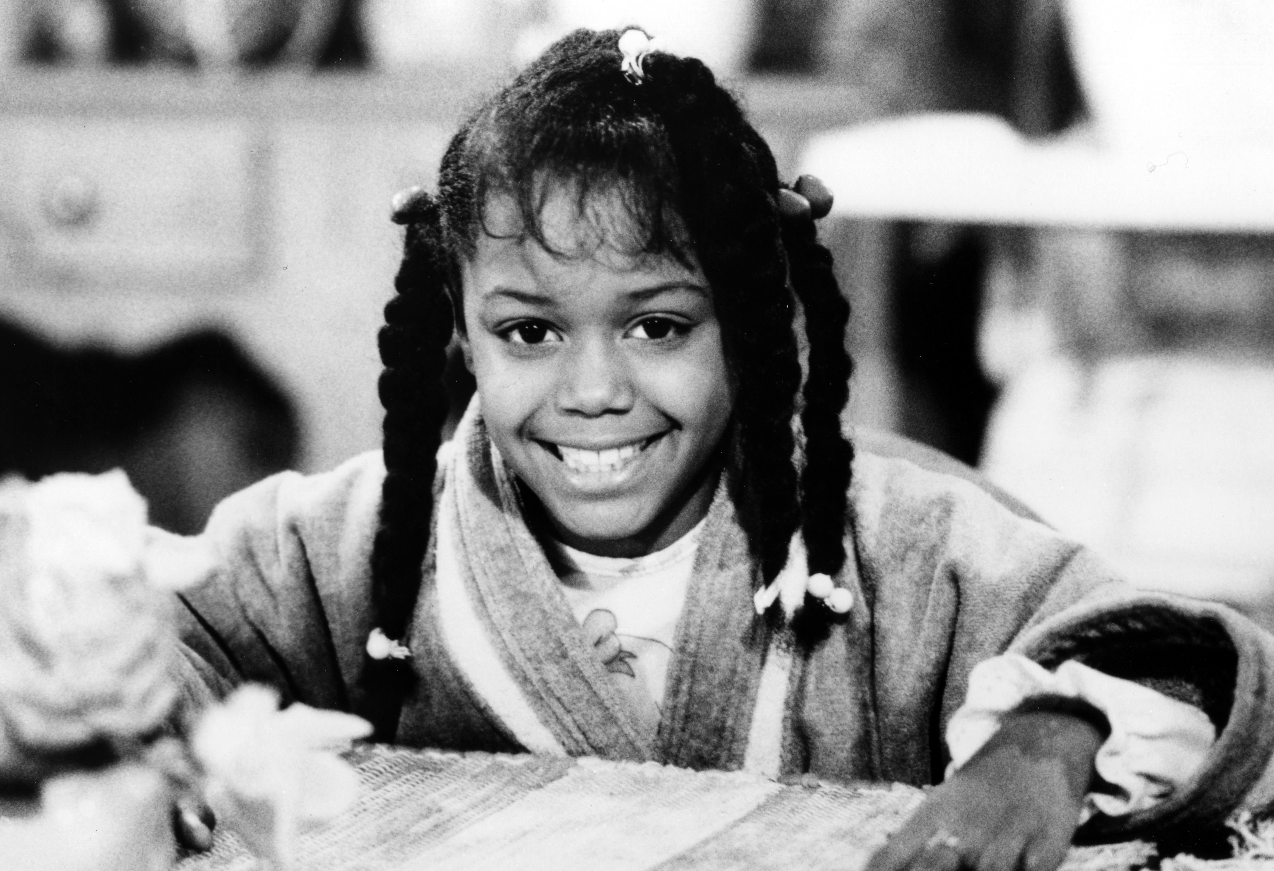 Child star Jaimee Foxworth on set in November 1989. | Source: Getty Images