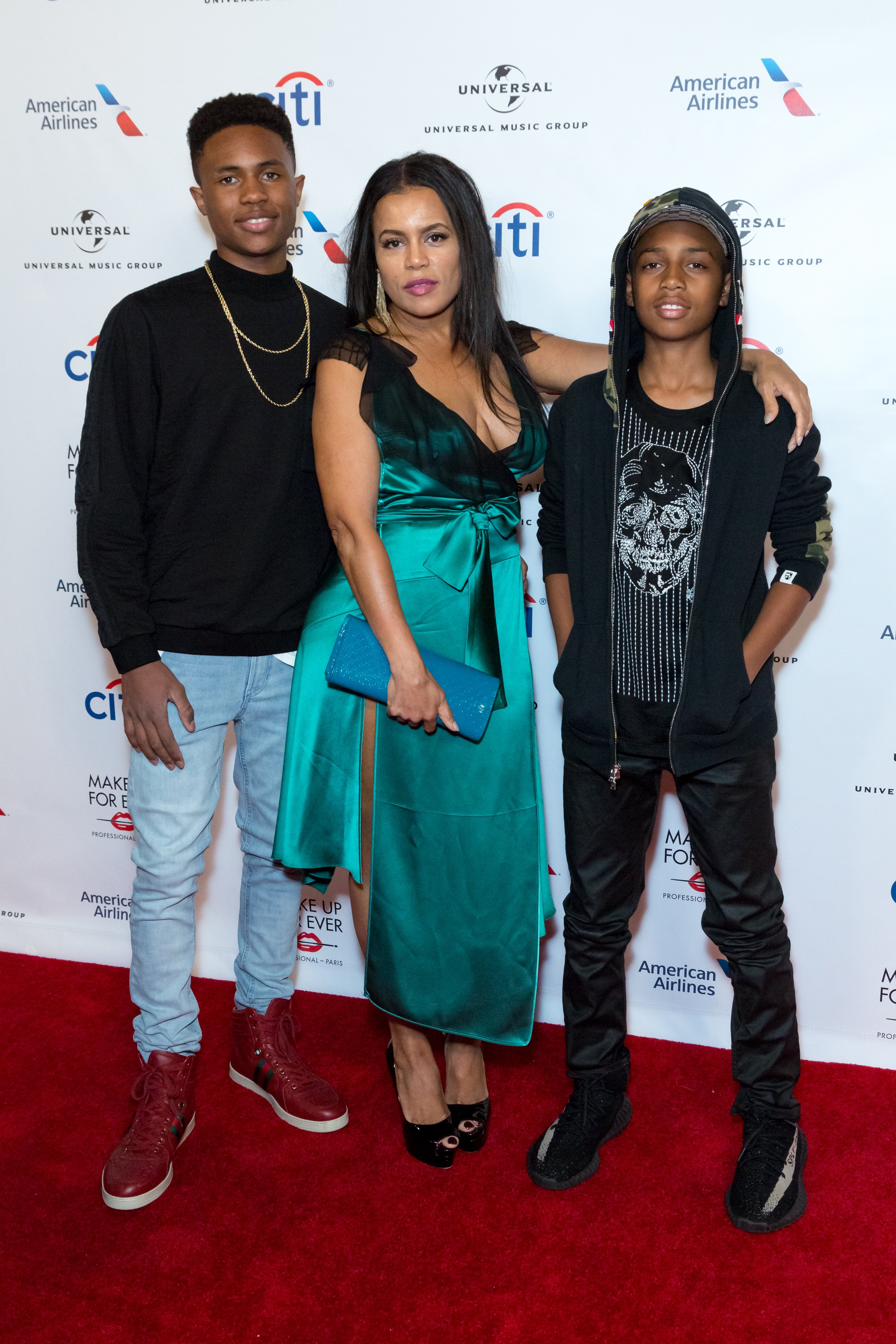 Kailand, Aisha and Mumtaz Morris at The Theatre at Ace Hotel on February 12, 2017 in Los Angeles, California.