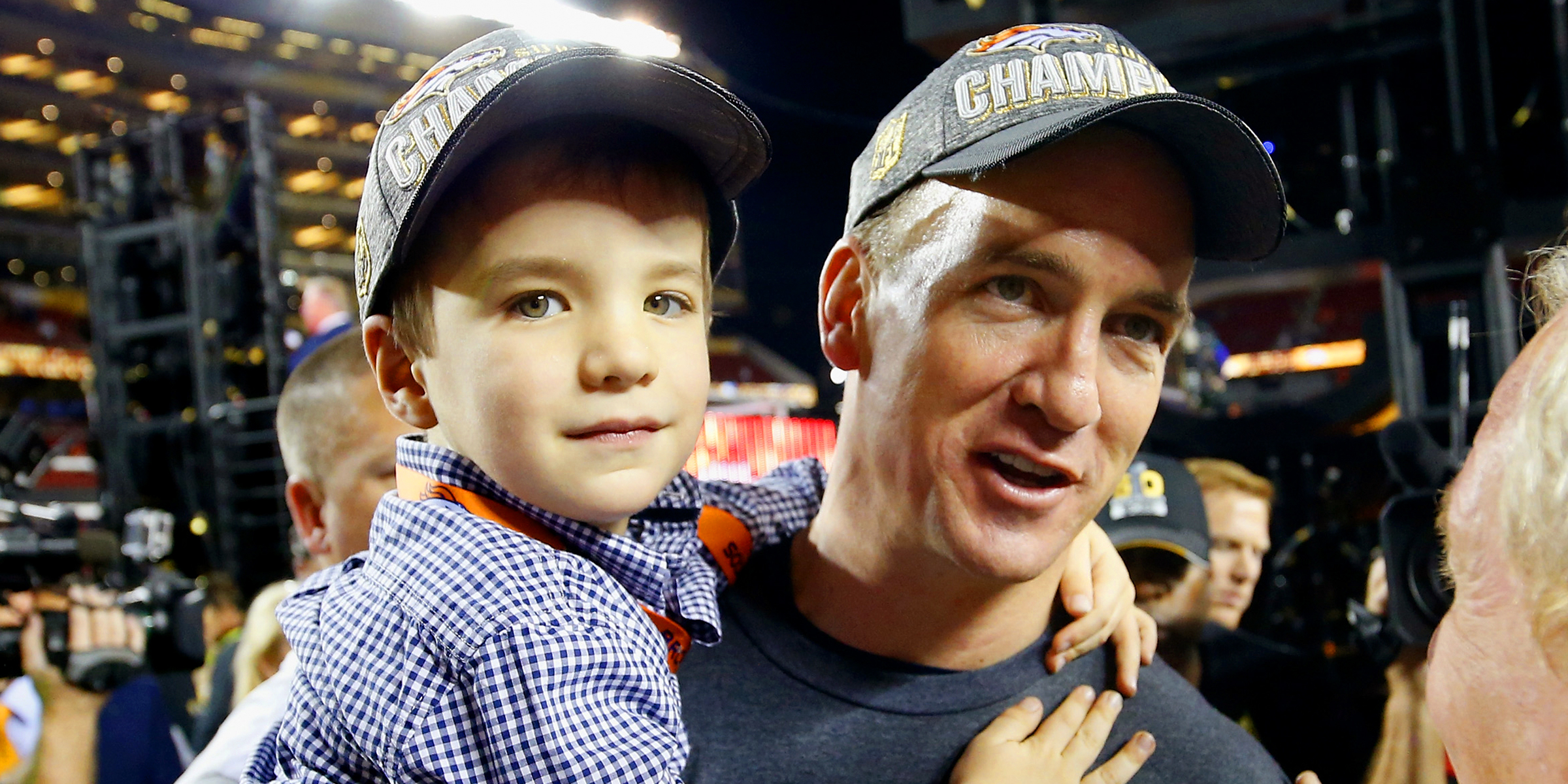 Marshall Williams Manning and His Dad Peyton Manning | Source: Getty Images