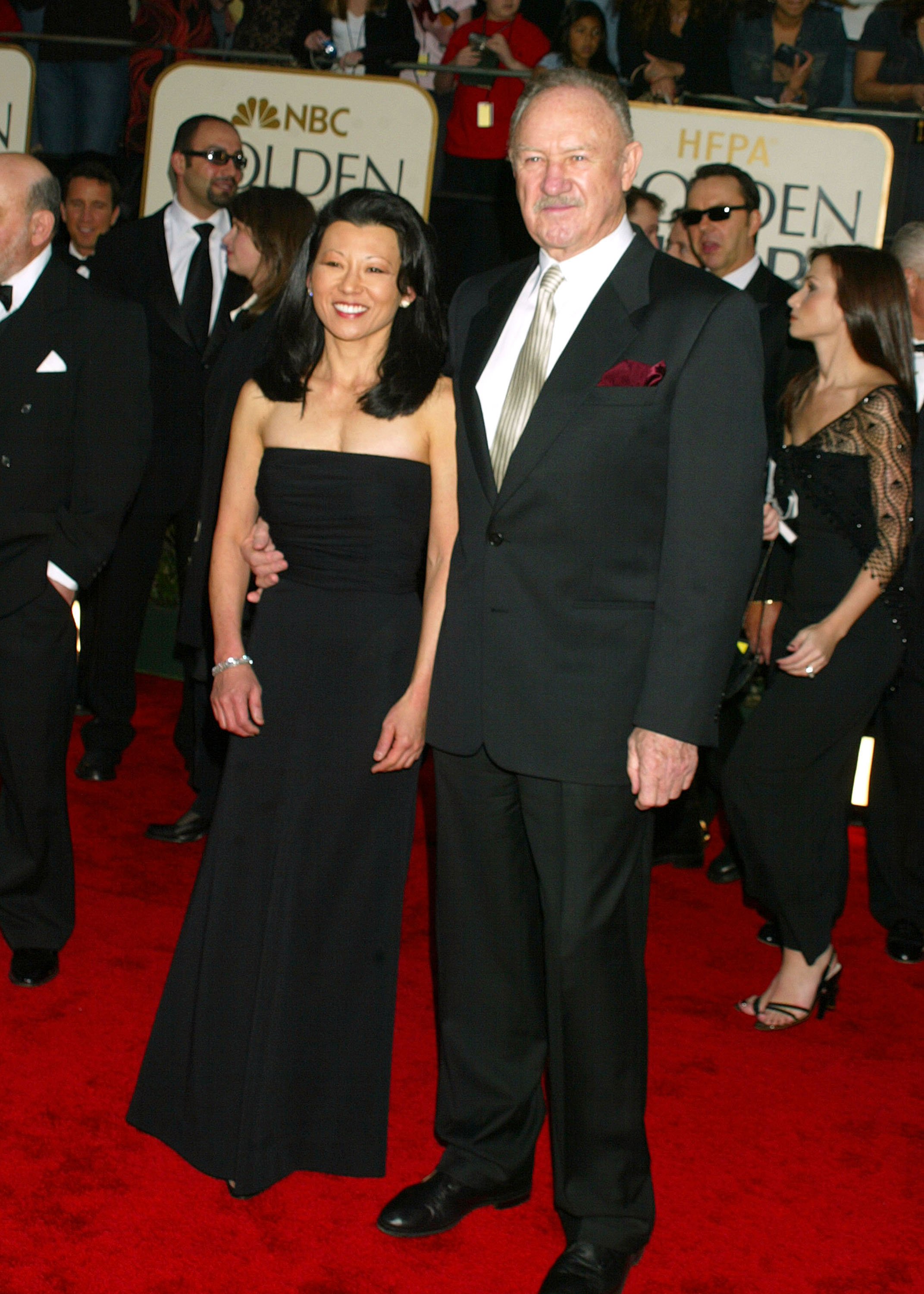 Gene Hackman & wife Betsy Arakawa during The 60th Annual Golden Globe Awards - Arrivals at The Beverly Hilton Hotel in Beverly Hills, California, United States | Source: Getty Images