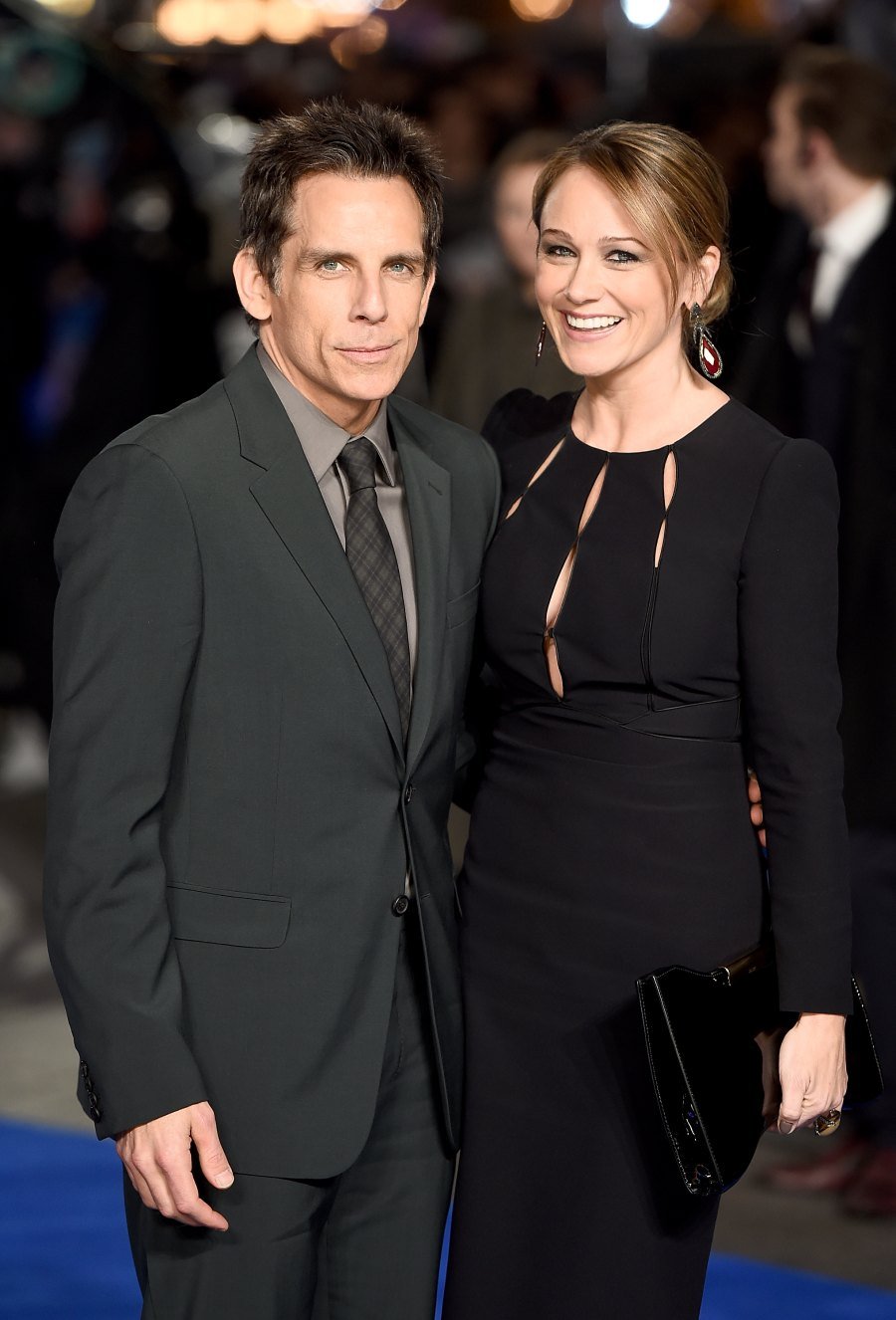 Ben Stiller and Christine Taylor at Empire Leicester Square on December 15, 2014 in London, England. | Source: Getty Images
