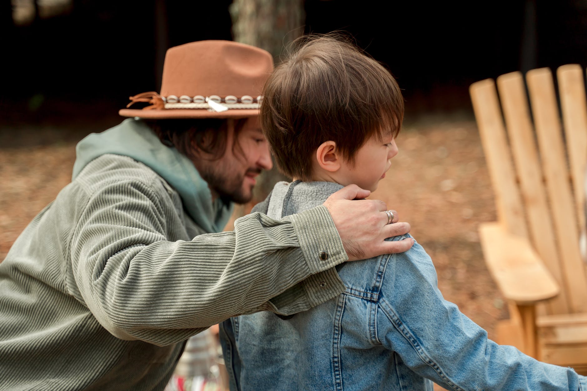 Thomas and Miles played in the backyard. | Source: Pexels