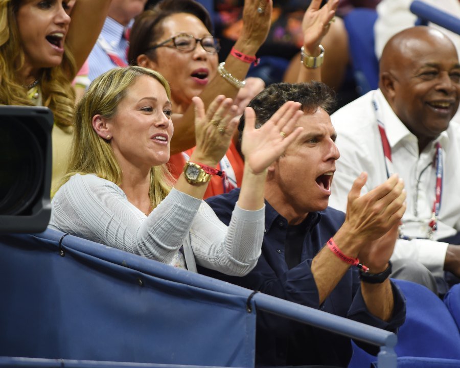 Christine Taylor and Ben Stiller attend day 8 of the US Open  on September 7, 2015 in New York City | Source: Getty Images