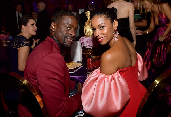 Sterling K. Brown and Susan Kelechi Watson at L.A. Live Event Deck on September 22, 2019 in Los Angeles, California. | Photo: Getty Images