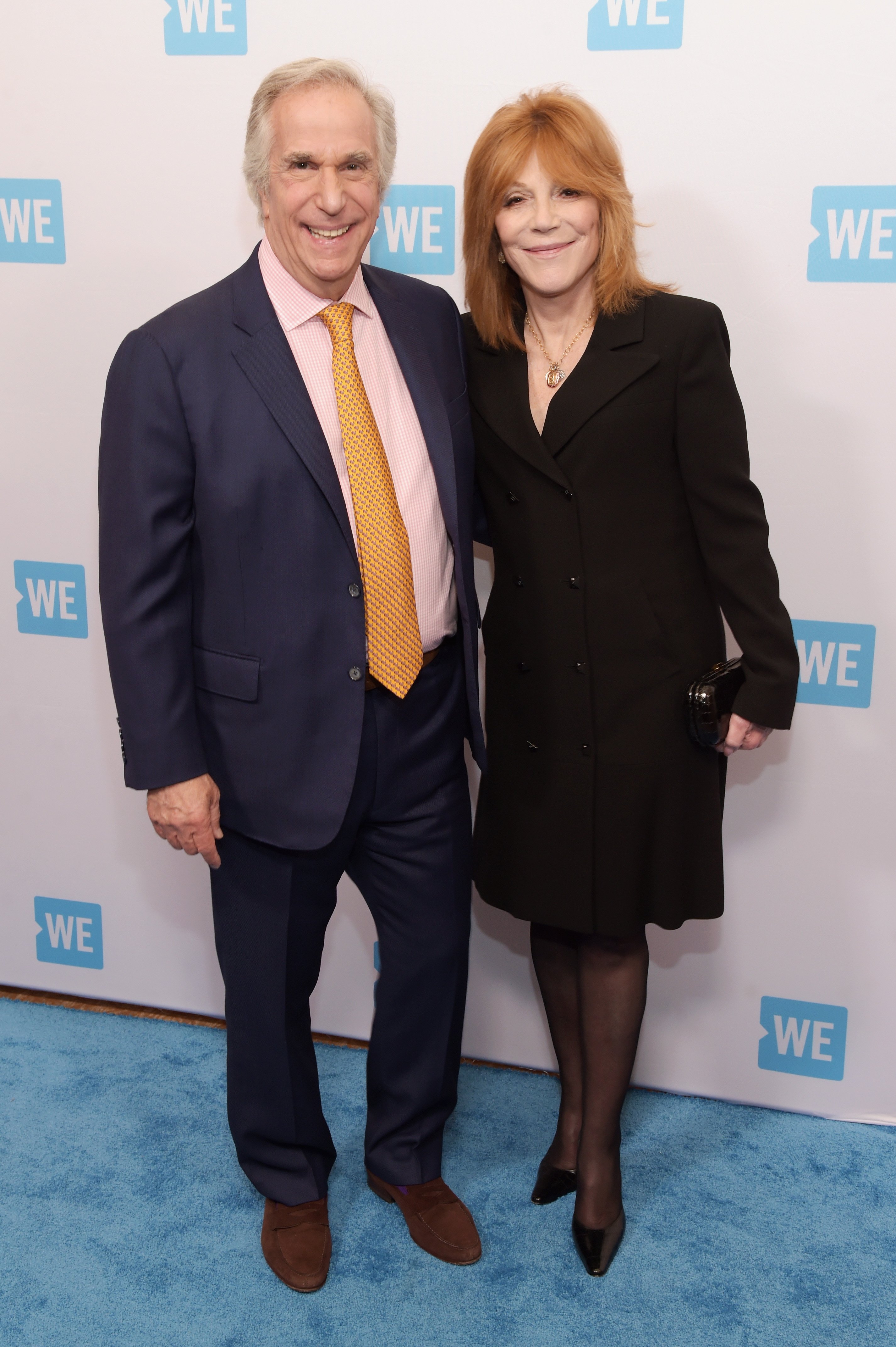 Henry Winkler and his wife, Stacey, attend the WE Day Celebration Dinner at The Beverly Hilton Hotel on April 6, 2016 in Beverly Hills, California | Source: Getty Images 