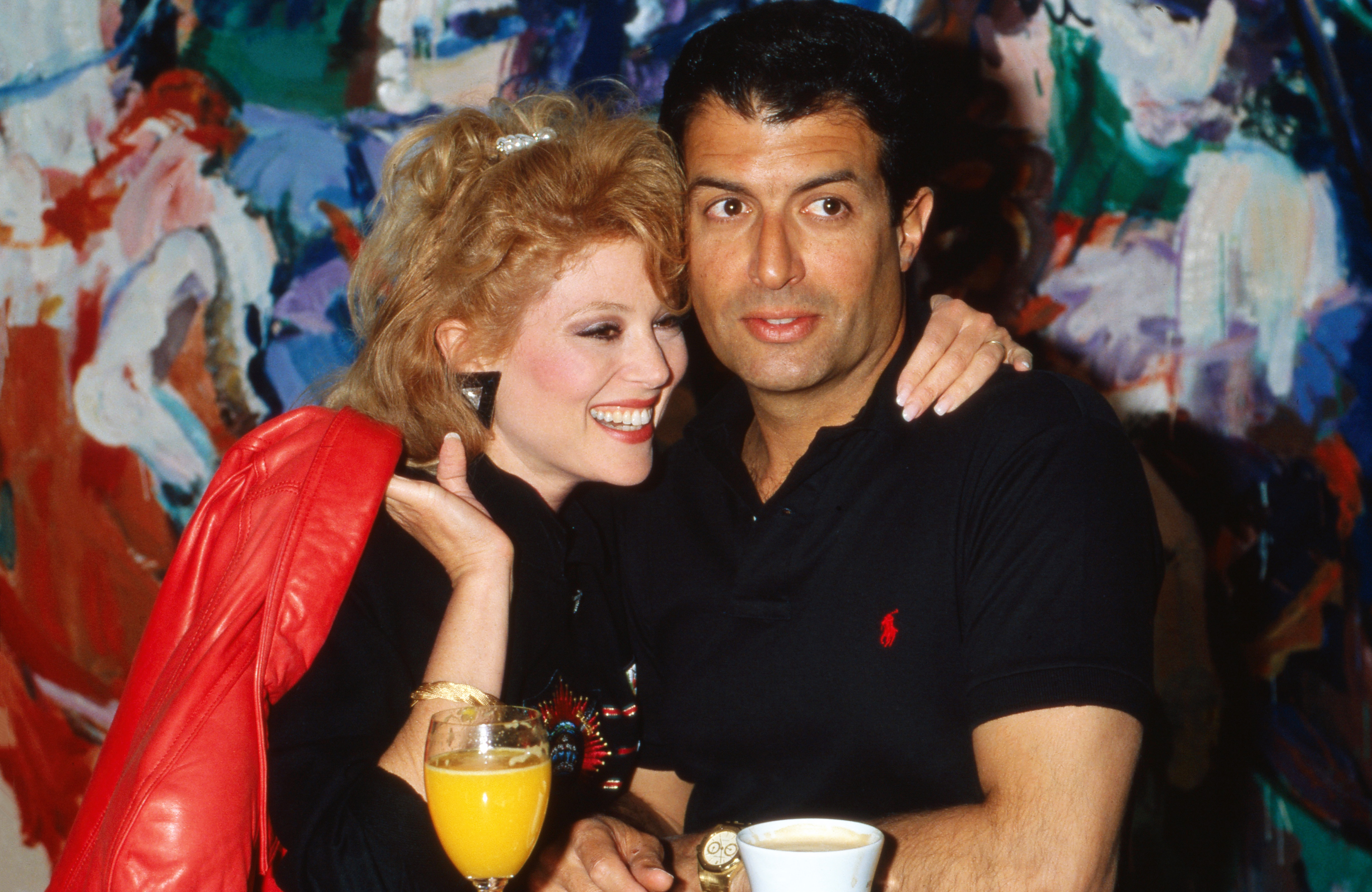 Audrey Landers and Donald Berkowitz an event in Hamburg, 1988 | Source: Getty Images