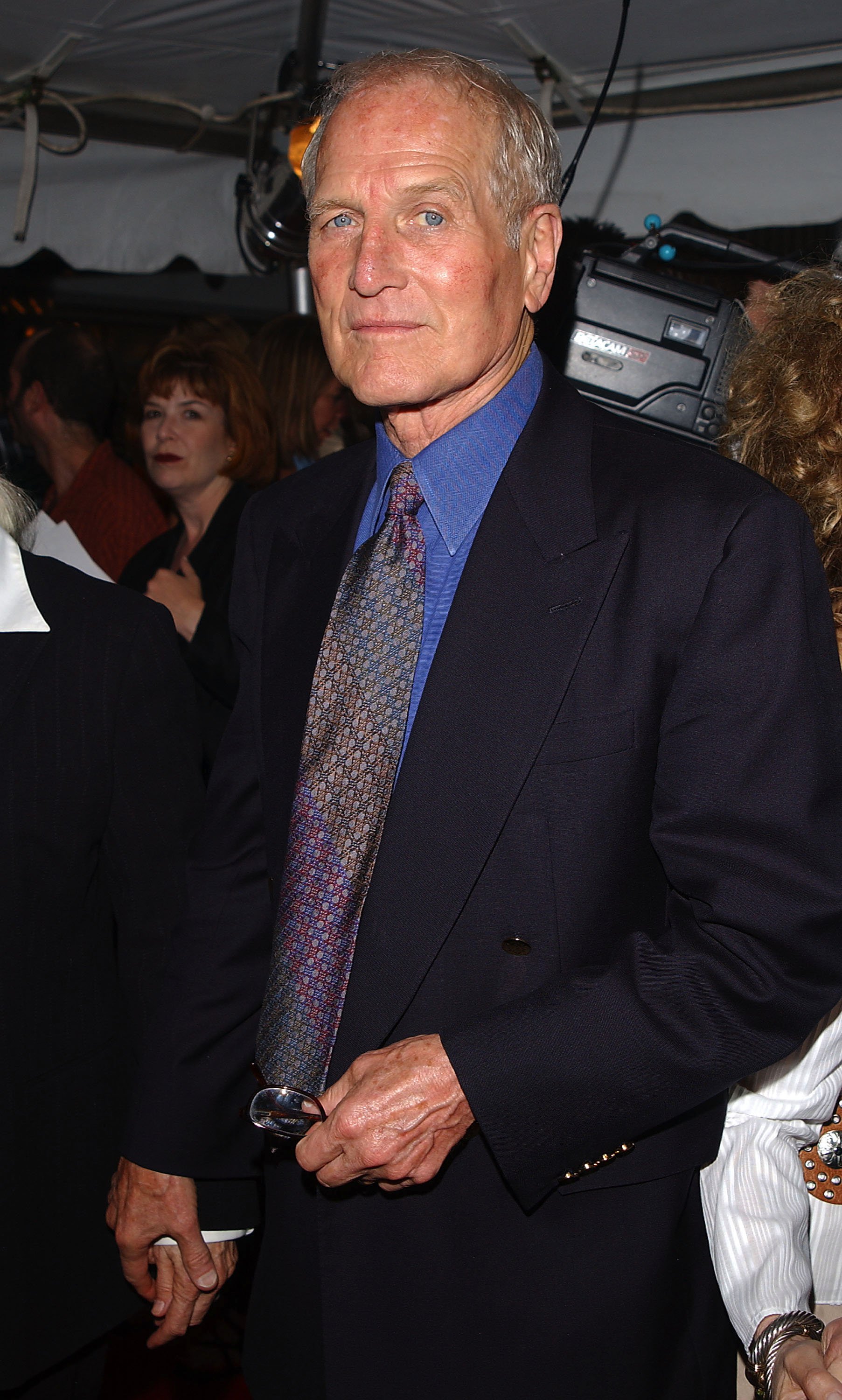 Paul Newman arrives for the "Road To Perdition" film premiere at the Ziegfeld Theater on July 9, 2002  in New York City | Source: Getty Images