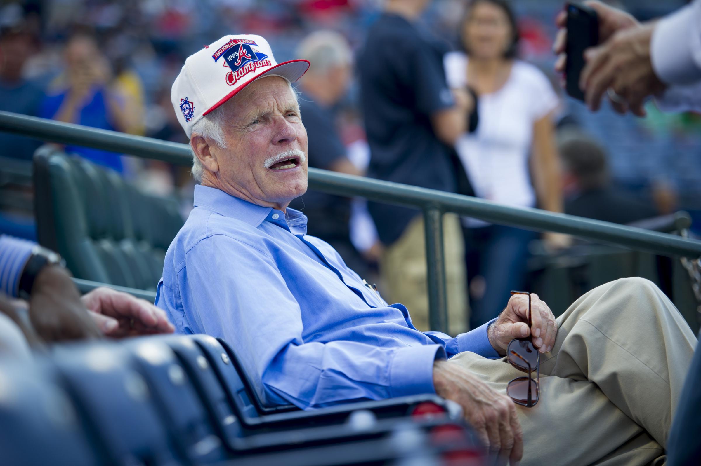 Ted Turner is seen prior to the start of the National League Wild Card Game between the Atlanta Braves and the St. Louis Cardinals at Turner Field on Friday, October 5, 2012 in Atlanta, Georgia | Source: Getty Images