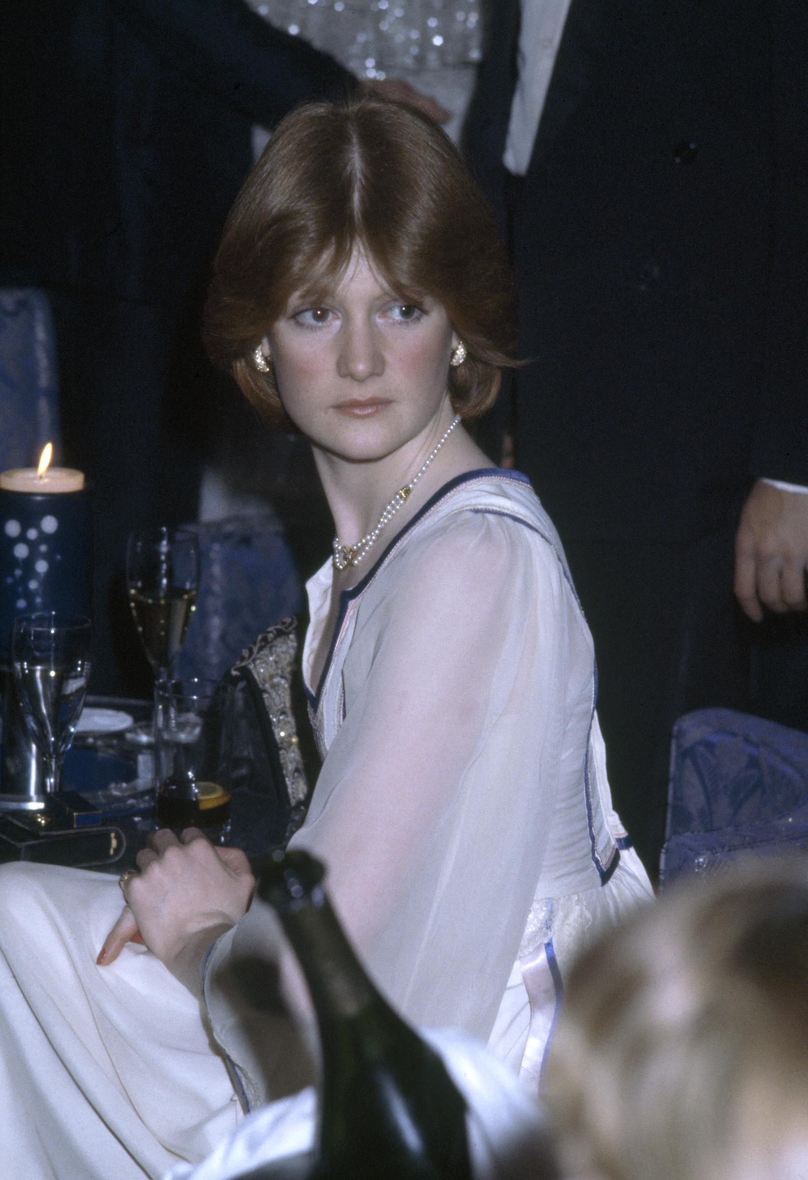 Lady Sarah McCorquodale during the opening night of Regine's nightclub at Kensington Roof Gardens in London on January 9, 1979. | Source: Getty Images