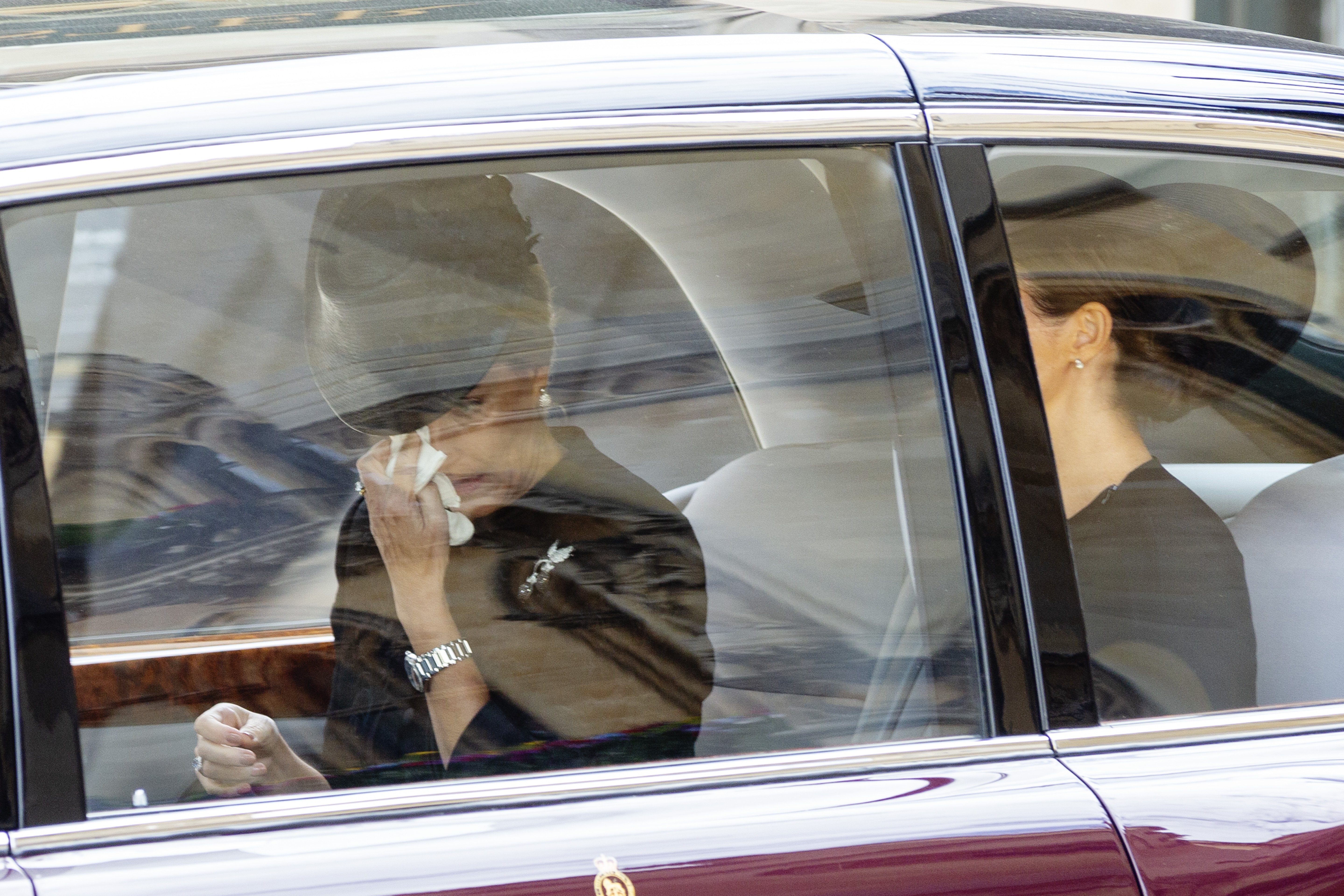 Sophia Wessex leaving for the Queen's funeral at Westminster Abbey in 2022. | Source: Getty Images 