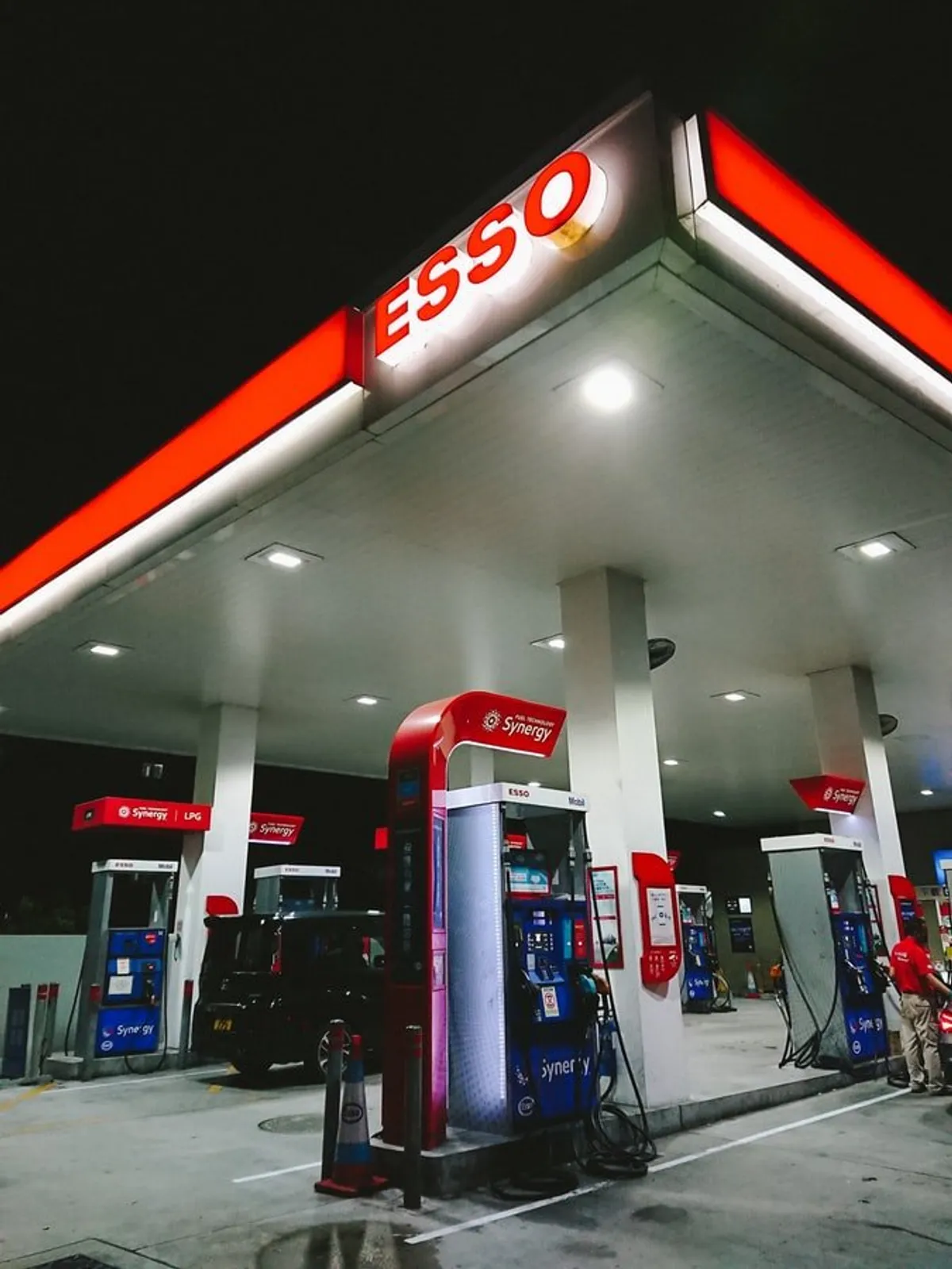 Encounter at a gas station. | Source: Unsplash