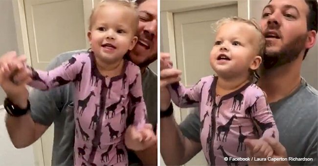 Father and daughter sang 'My Girl,' and their sweet duo was viewed more than 3 millions times