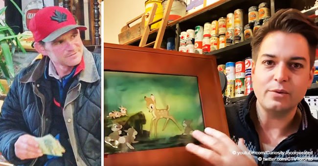 Homeless man finds piece of art in a dumpster that leads to life-changing experience