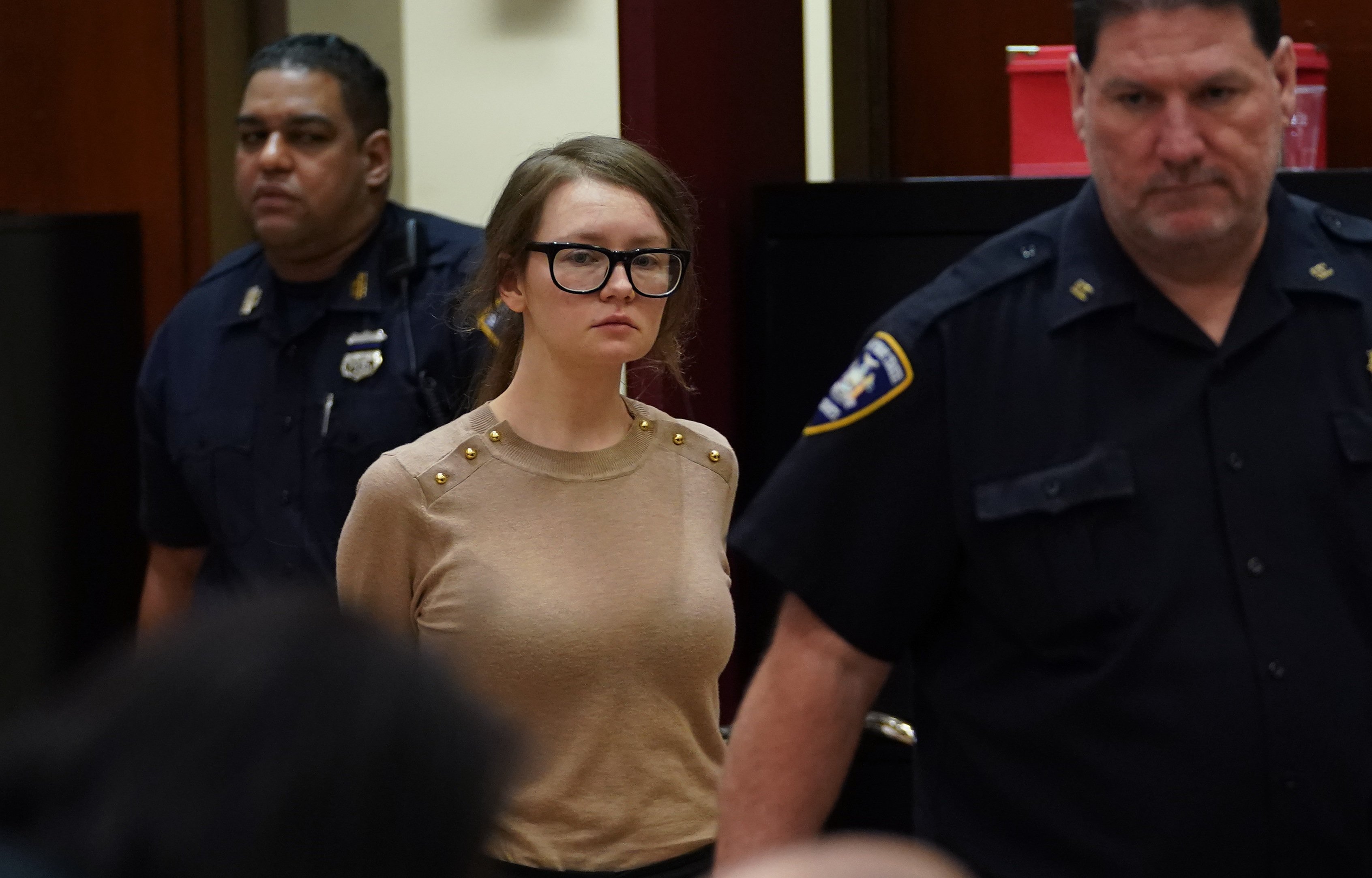 Anna Sorokin is seen in the courtroom during her trial at New York State Su...