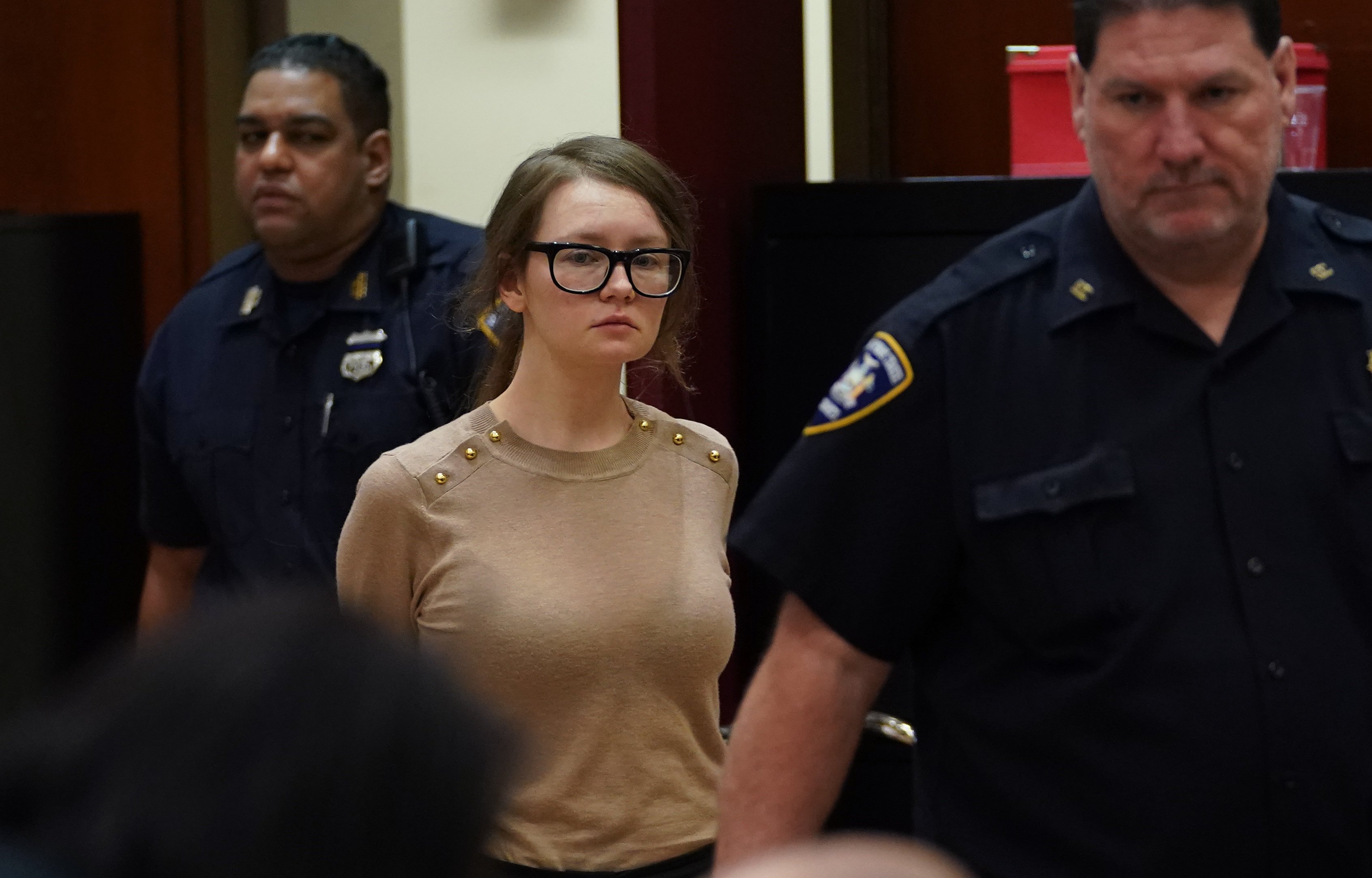 Anna Sorokin is seen in the courtroom during her trial at New York State Supreme Court | Source: Getty Images 