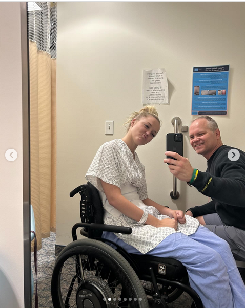 Emily Traveller and her dad, from a post dated June 15, 2025 | Source: Instagram/emilytrav