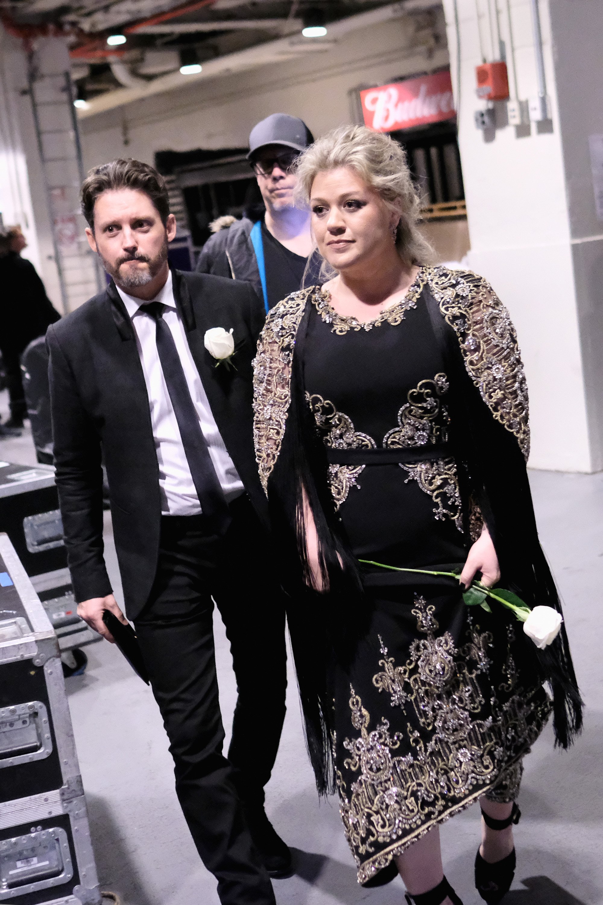 Kelly Clarkson and Brandon Blackstock at the Grammys in California 2018. | Source: Getty Images 