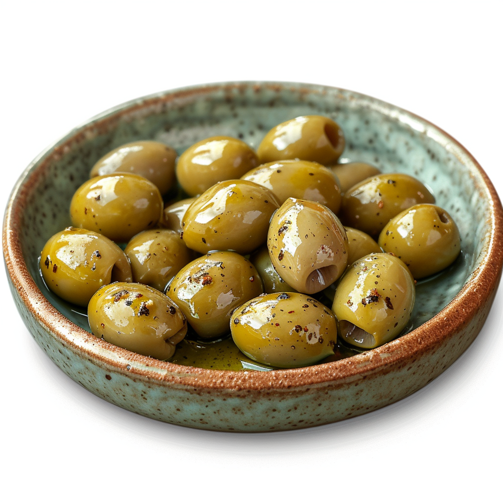 A bowl of olives | Source: Midjourney