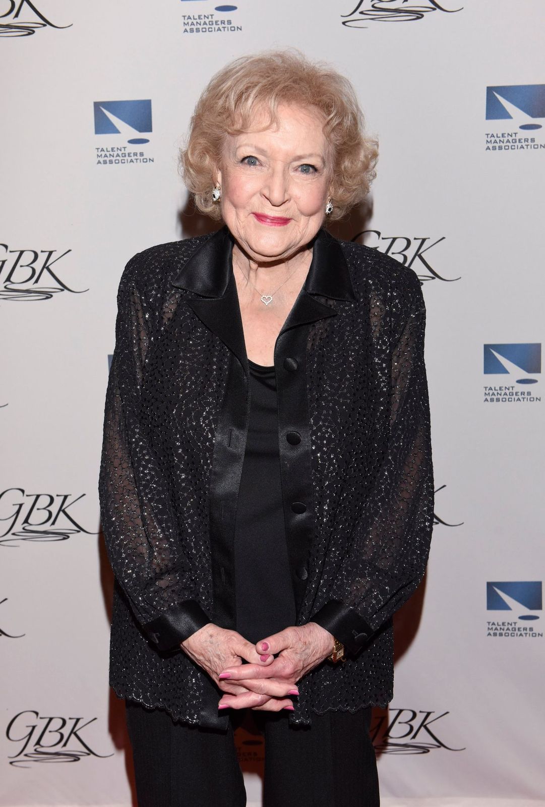 Betty White at The TMA Heller Awards on May 28, 2015 in Century City, California Photo Getty Images