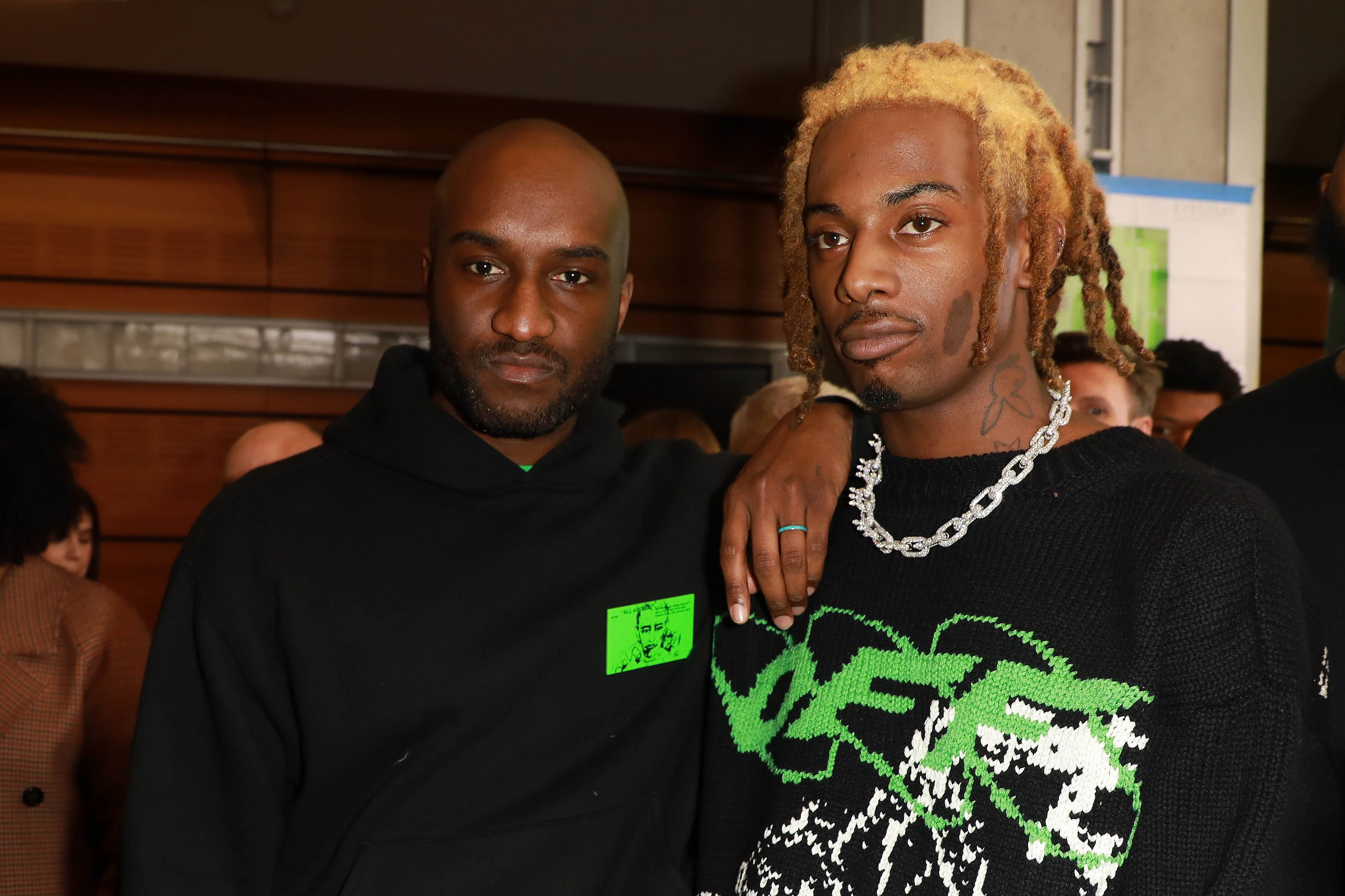 Playboi Carti and Virgil Abloh on January 16, 2019 in Paris, France | Source: Getty Images 