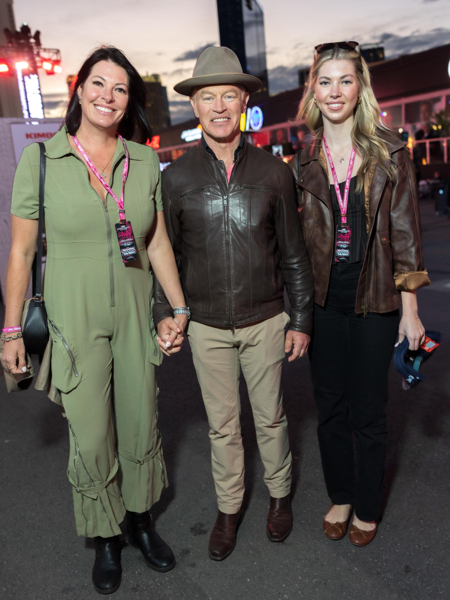 Ruve, Neal and Catherine Maggie McDonough during the F1 Grand Prix of Las Vegas at Las Vegas Strip Circuit on November 22, 2025 in Nevada. | Source: Getty Images