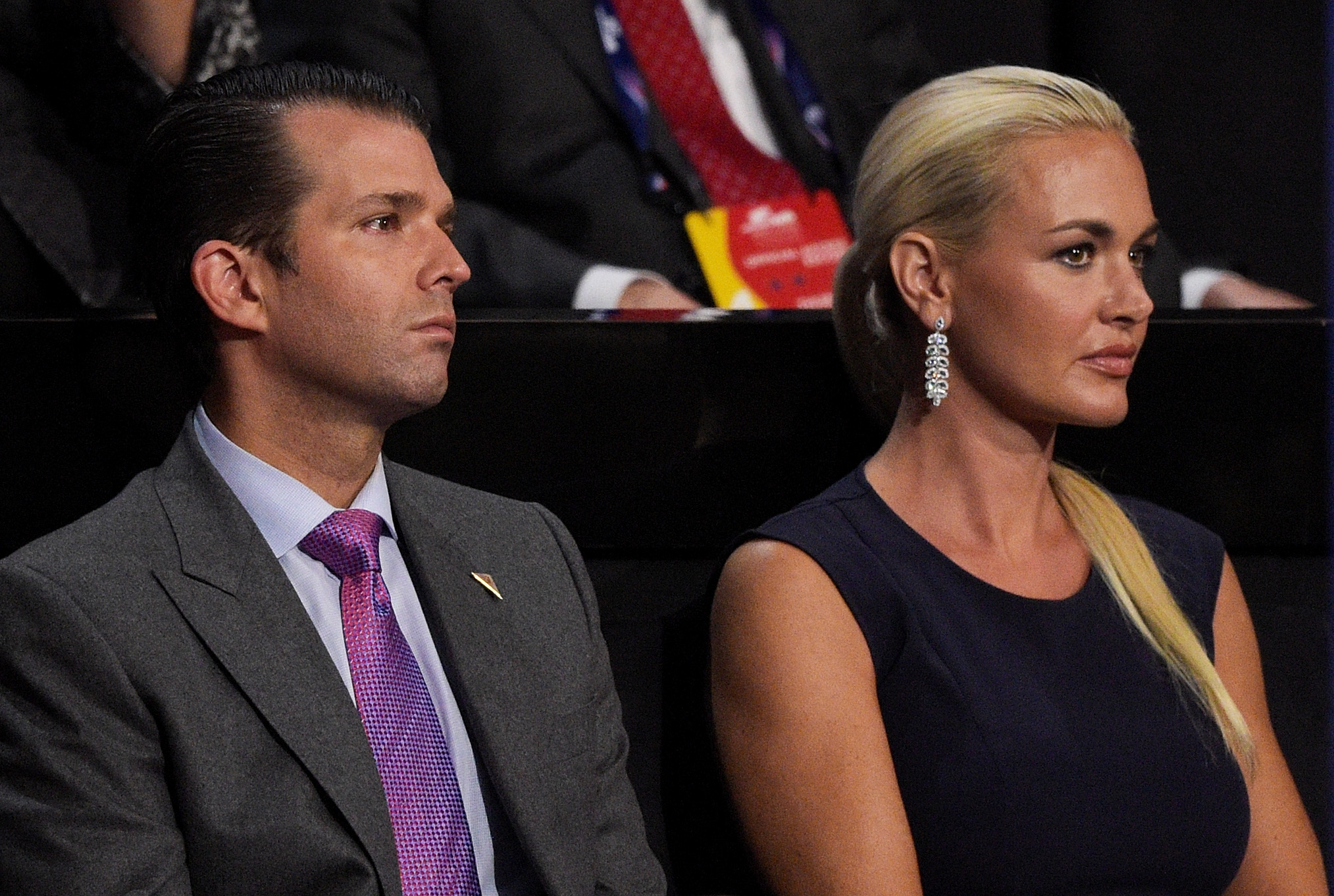 Donald Trump Jr. and Vanessa Trump at an evening session on the fourth day of the Republican National Convention in Cleveland, Ohio on July 21, 2016. | Source: Getty Images