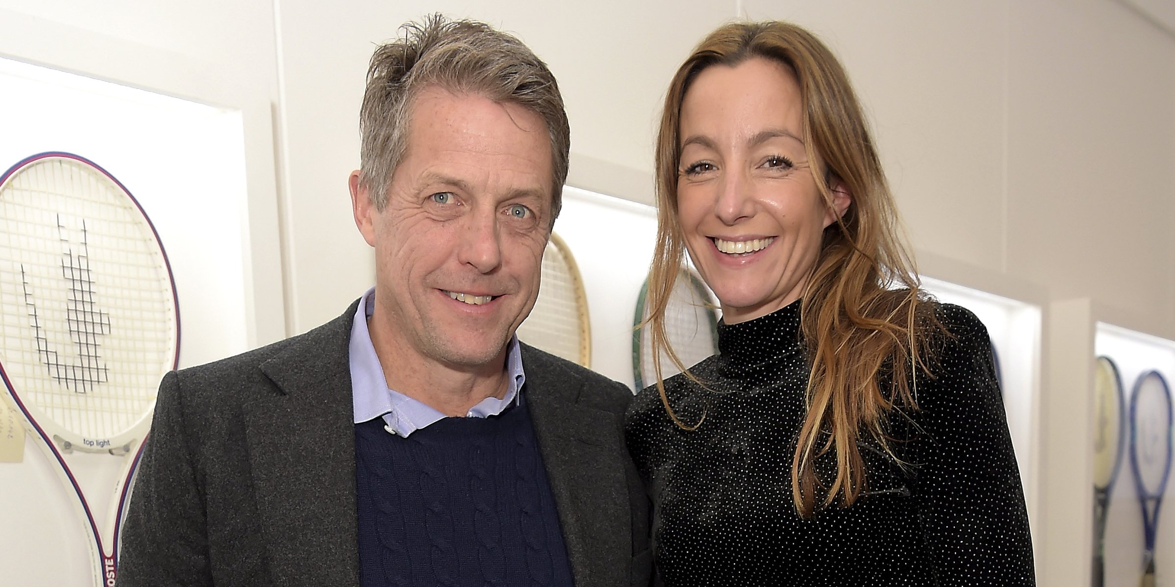 Hugh Grant and his wife Anna Eberstein. | Source: Getty Images
