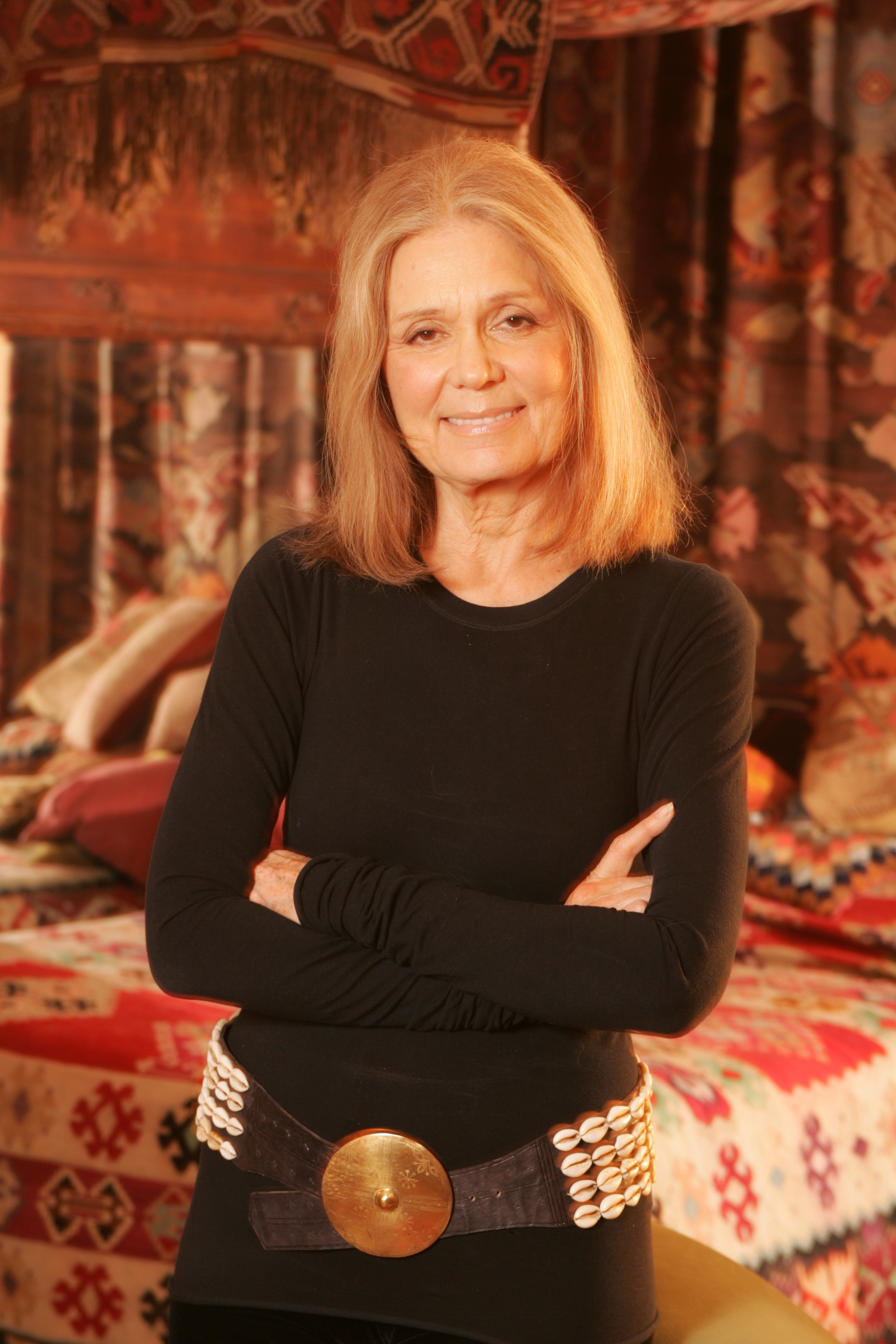 Gloria Steinem poses for a portrait on January 21, 2005 in New York City | Source: Getty Images