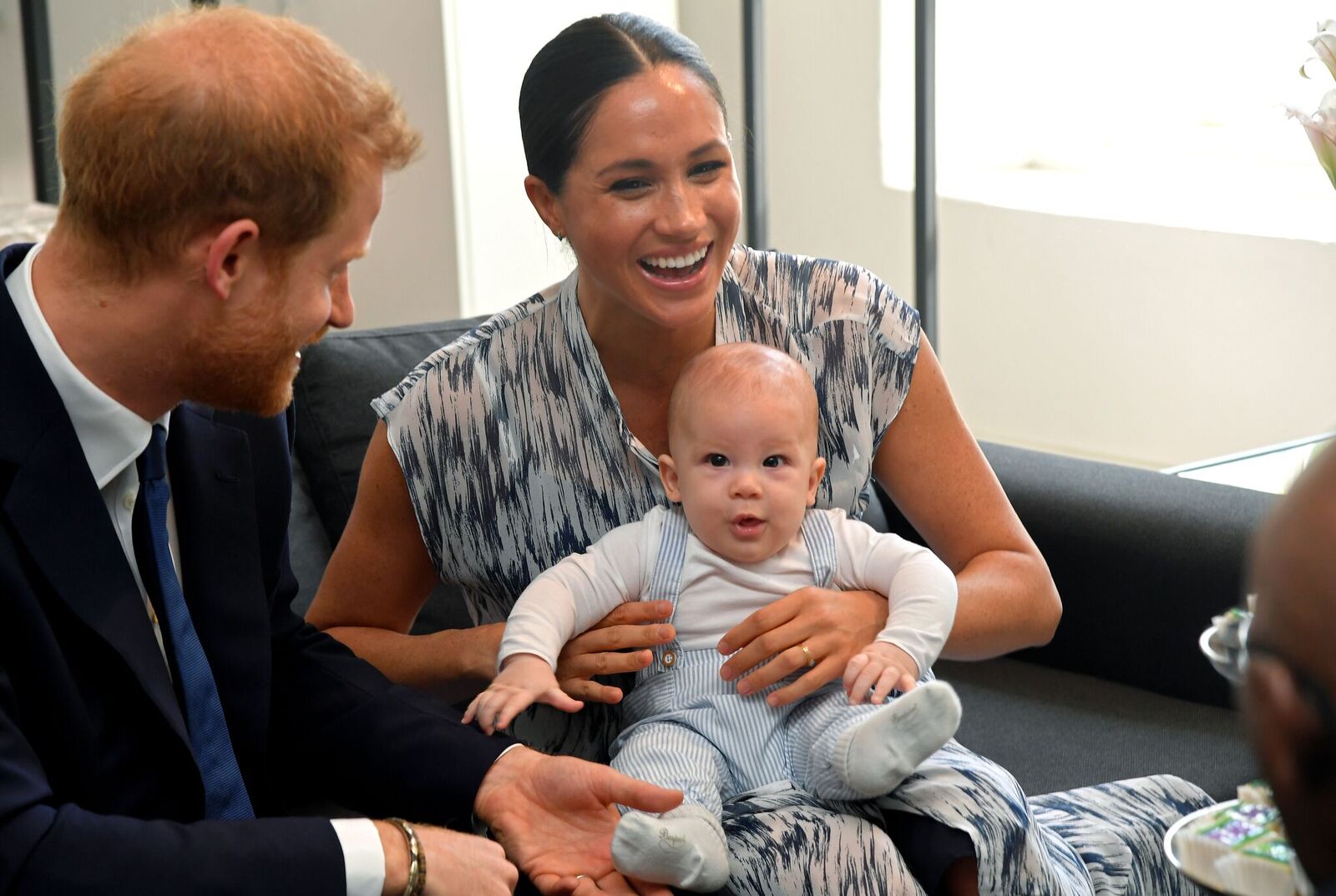 Prince Harry and Duchess Meghan with baby Archie Mountbatten-Windsor at the Desmond & Leah Tutu Legacy Foundation on September 25, 2019, in Cape Town, South Africa | Photo: Getty Images