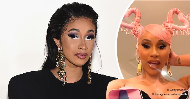Cardi B Shows off a Pink-Heart Shaped Hairstyle & Asks Fans What They ...
