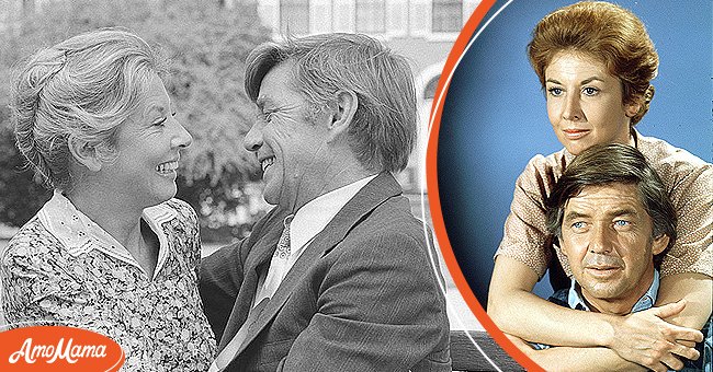 Michael Learned as Olivia Walton and Ralph Waite as John Walton on "The Empty Nest". on  June 16, 1978. [left]. Michael Learned (as Olivia Walton), Ralph Waite (as John Walton) in The  Waltons on. January 1, 1974. [right] | Photo: Getty Images