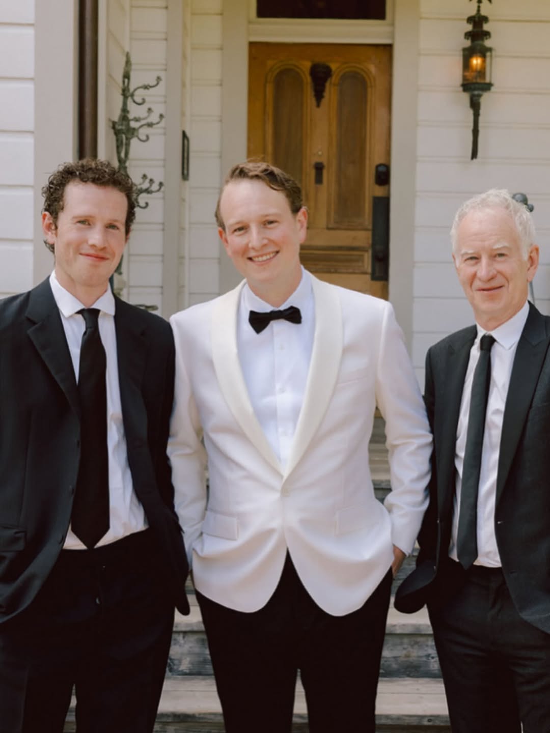 Sean, Kevin, and John McEnroe at Kevin and Fern Cozine's wedding, from a post dated July 13, 2025 | Source: Instagram/kevinjmcenroe