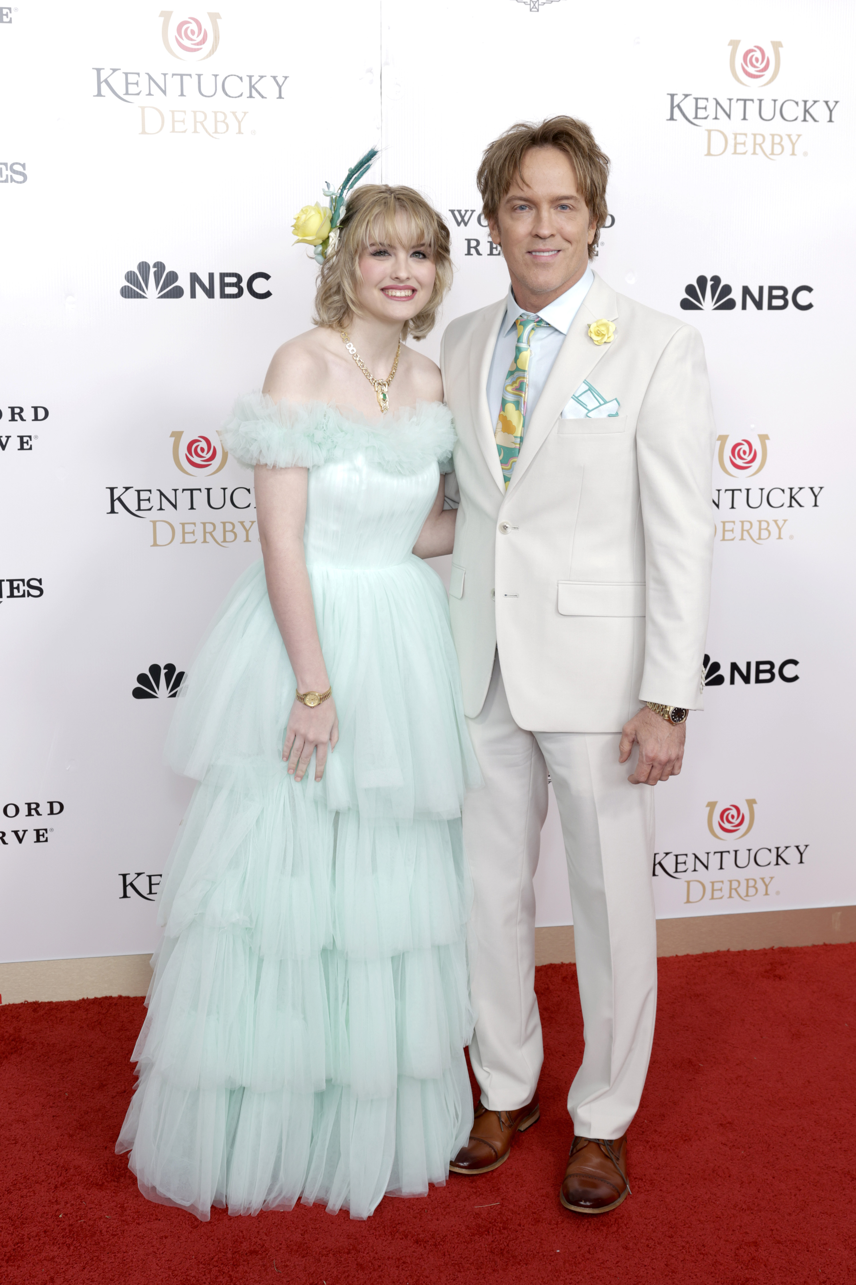 Dannielynn Birkhead and Larry Birkhead attend Kentucky Derby 151 at Churchill Downs on May 3, 2025, in Louisville, Kentucky.