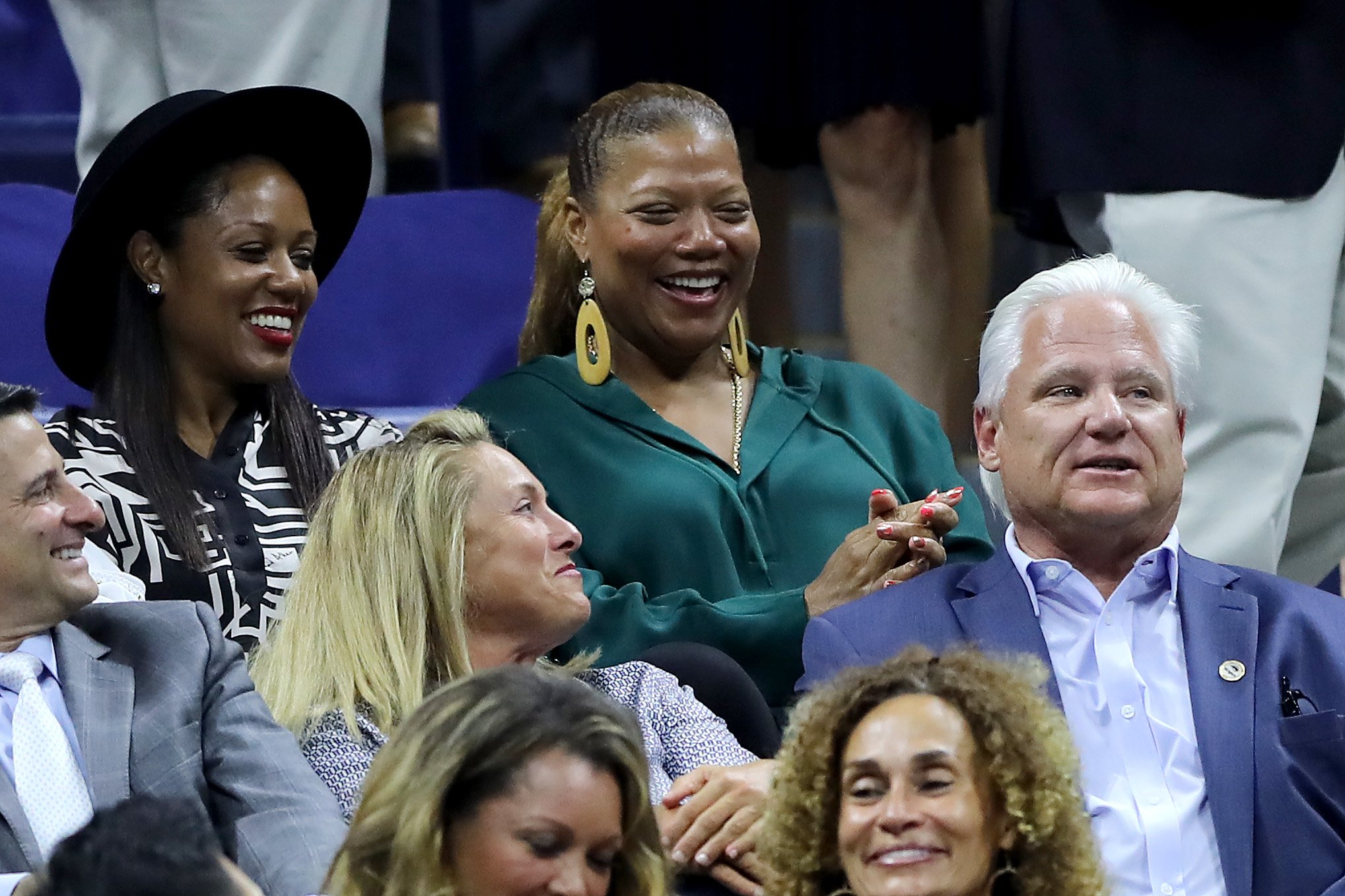 Queen Latifah and Eboni Nichols at the US Open Day 11 | Getty Images / GlobalImagesUkraine