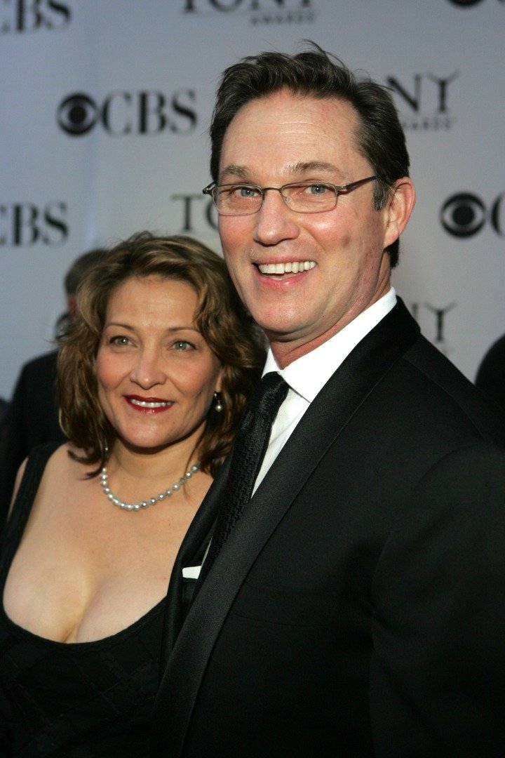 Georgiana Bischoff and Richard Thomas at the 60th Annual Tony Awards Arrivals at Radio City Music Hall on June 11, 2005 in New York City. | Source: Getty Images