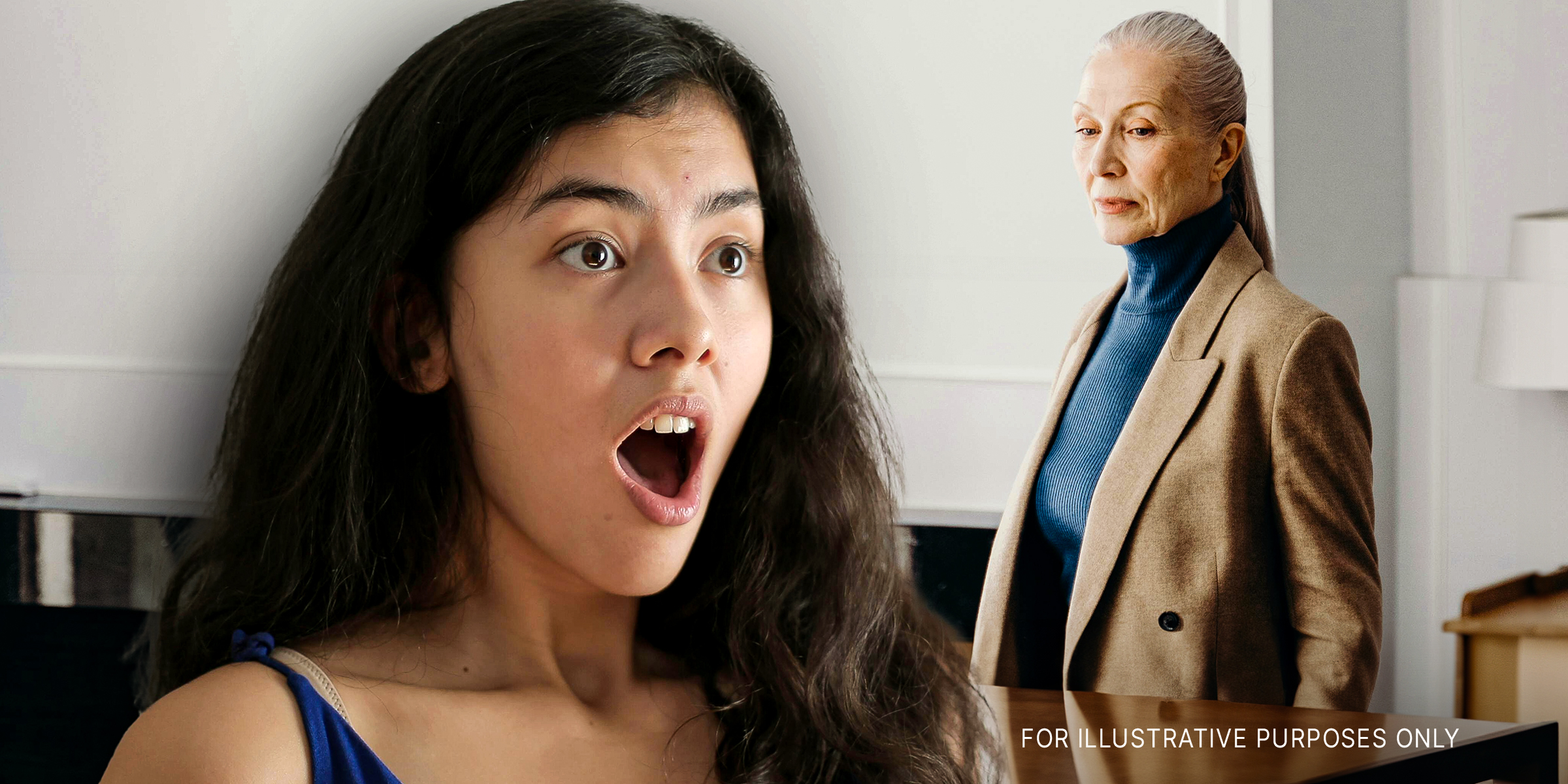 A shocked woman | An unhappy older woman | Source: Pexels.com/cottonbro | Pexels.com/olly