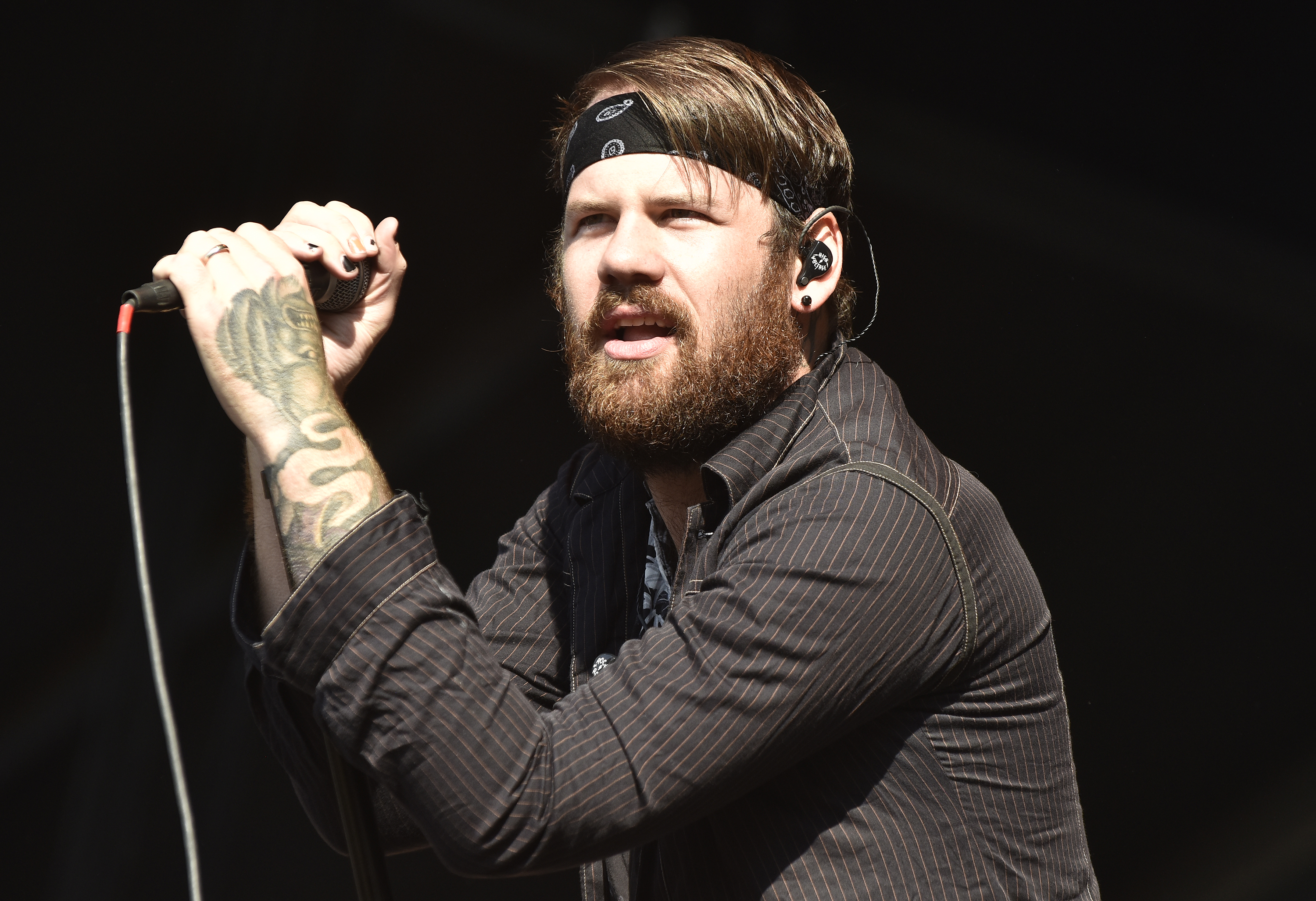 Caleb Shomo performs with Beartooth during the 2019 Aftershock Music Festival in Sacramento, California | Source: Getty Images
